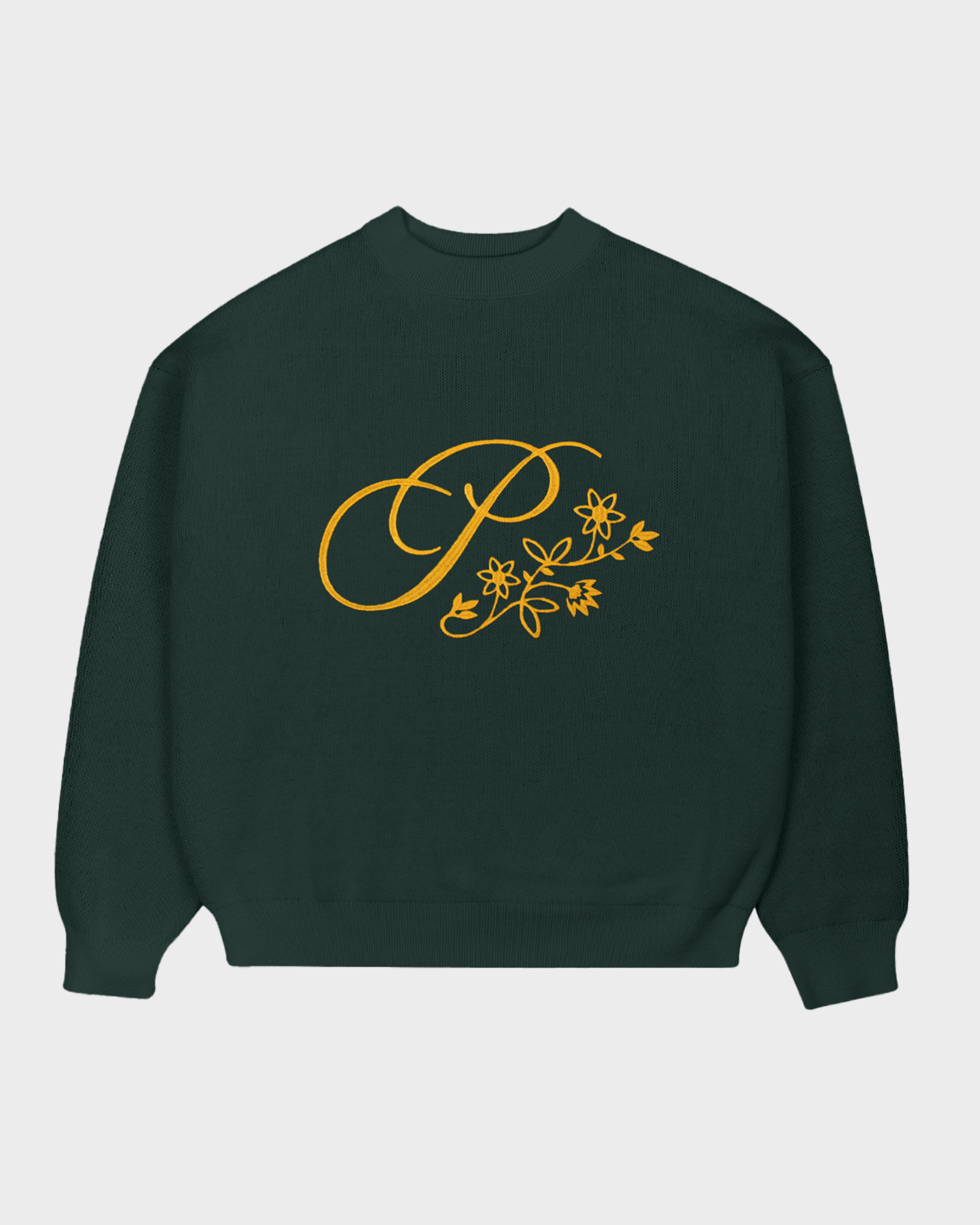 Bloom Knit Sweater Dark Green