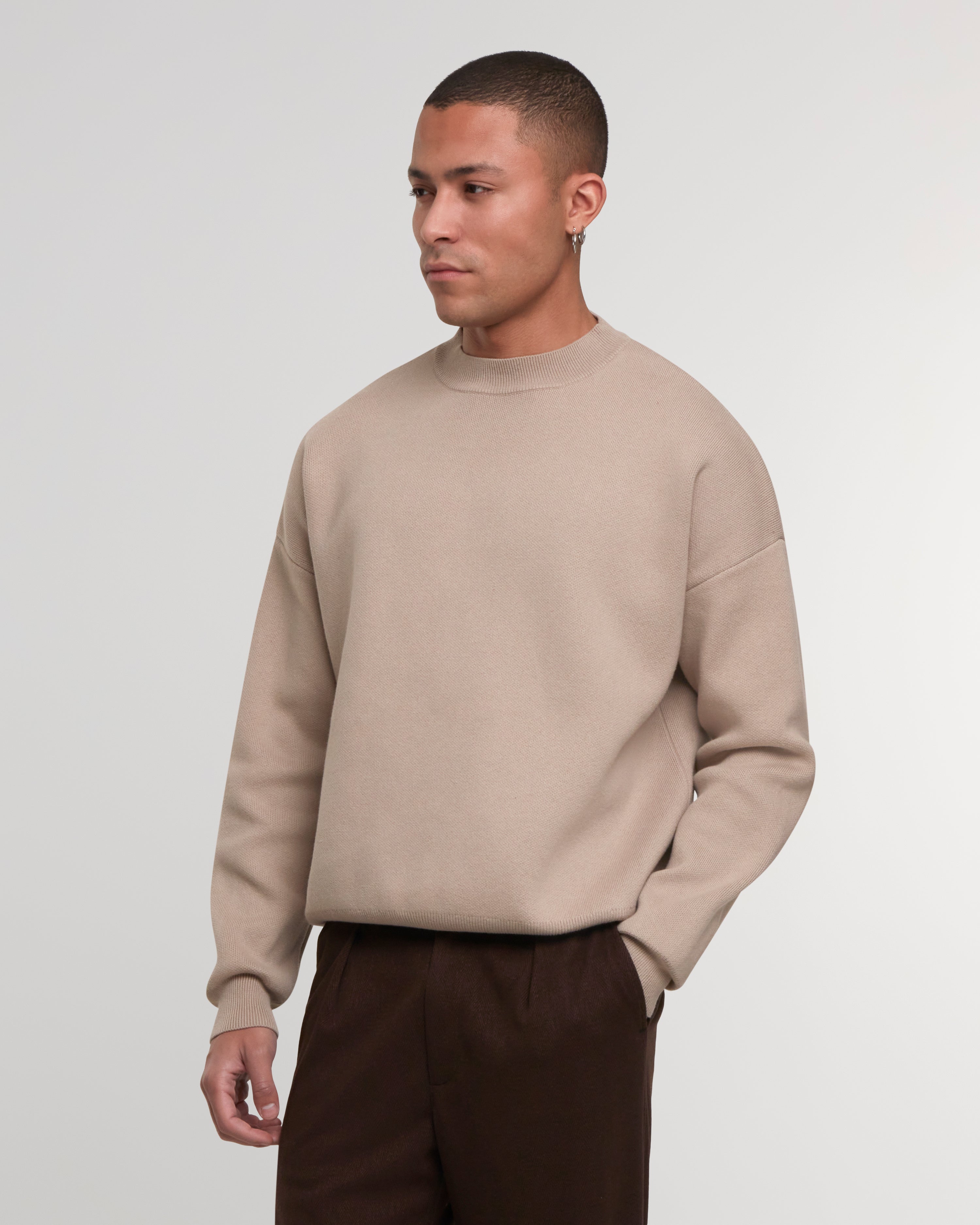 Winter Knit Sweater Beige