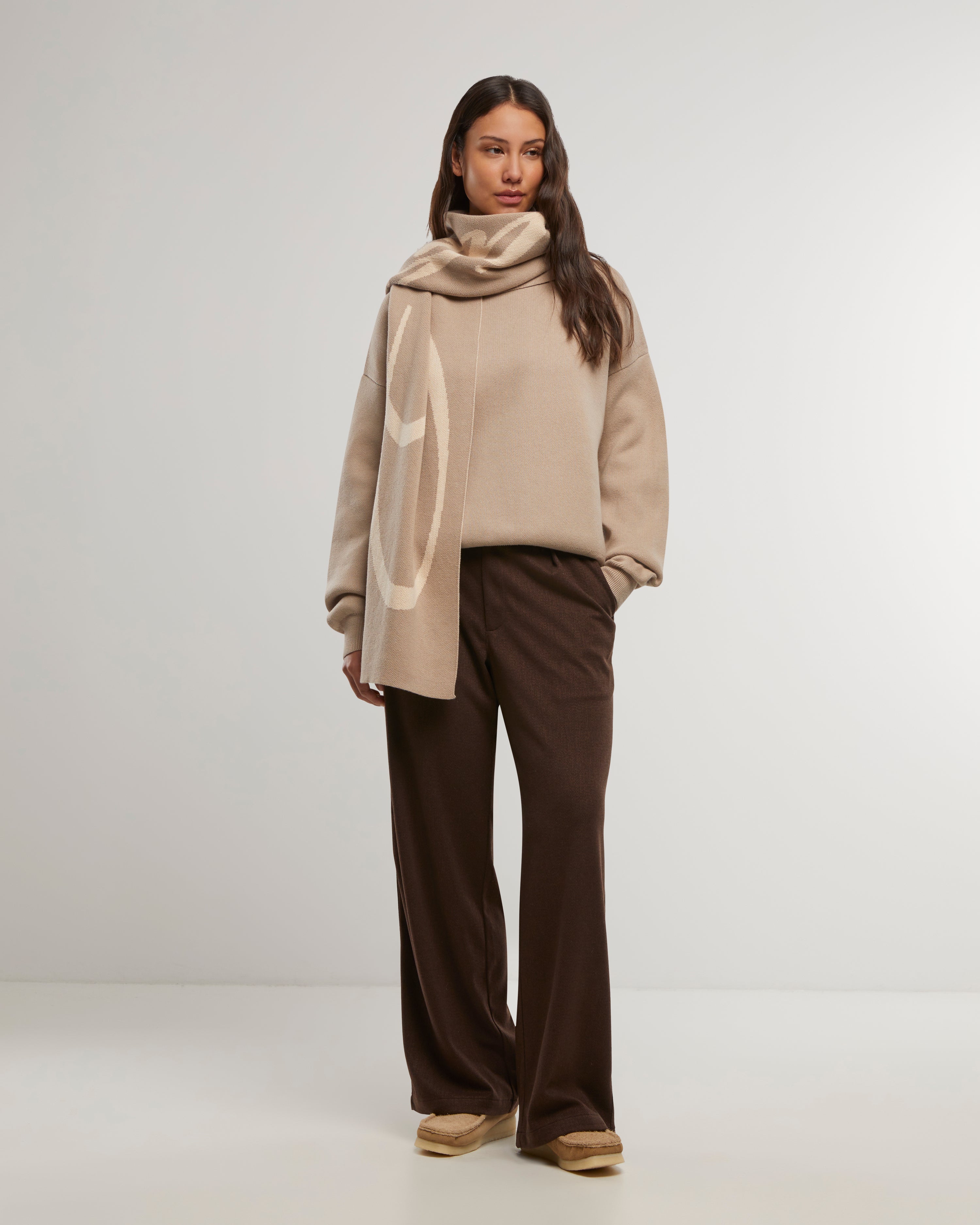 Winter Knit Sweater Beige