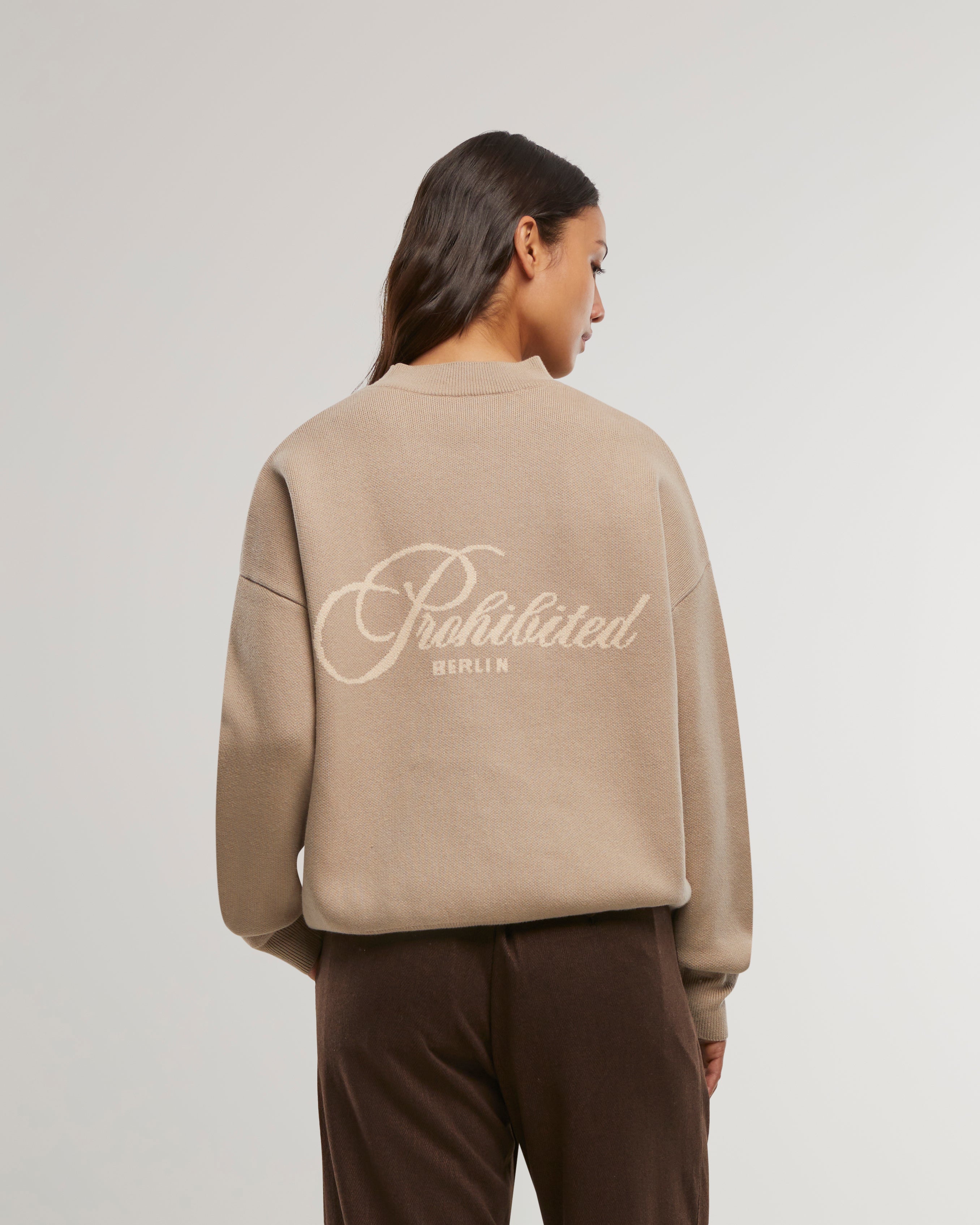 Winter Knit Sweater Beige