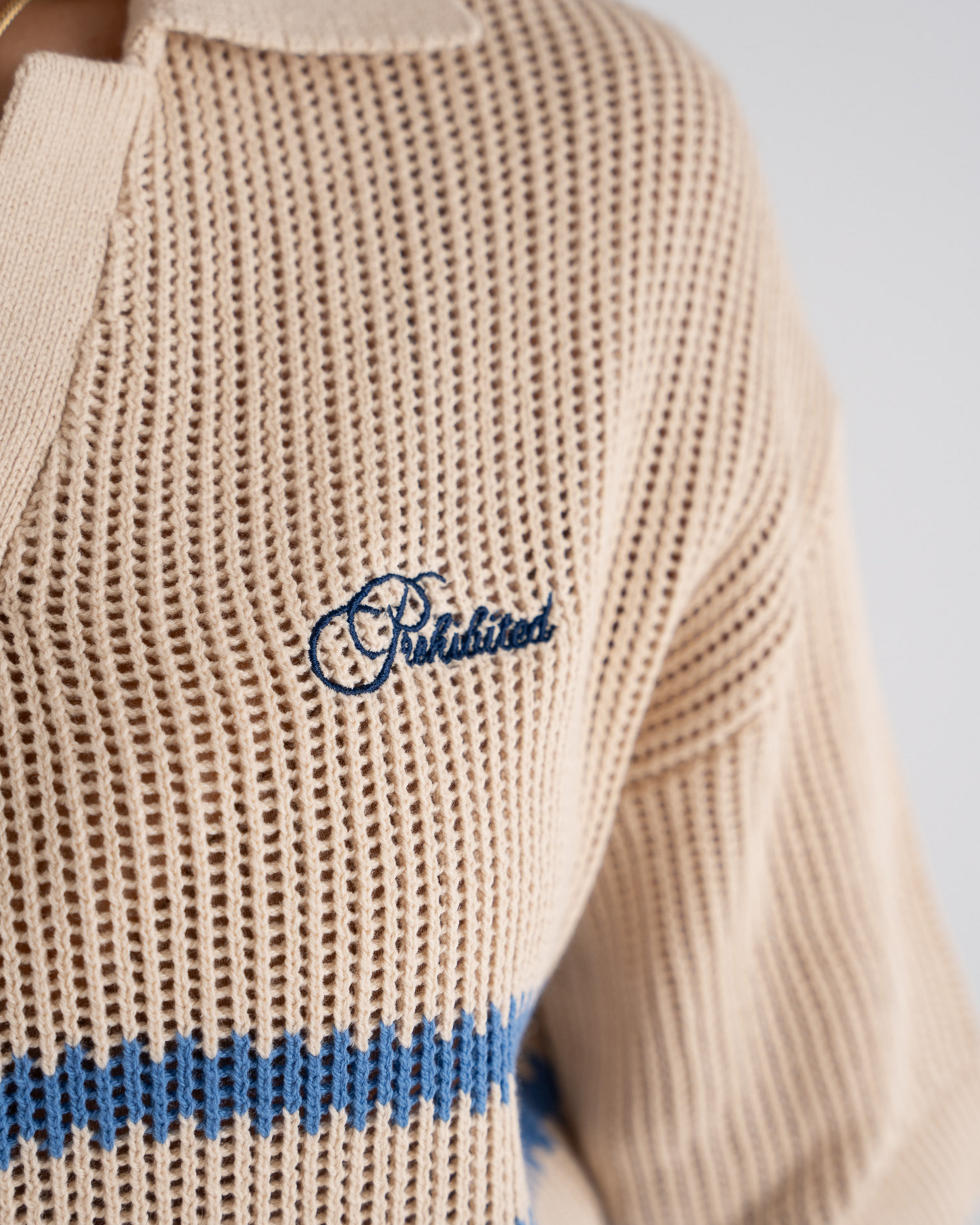 Resort Knitted Polo Blue