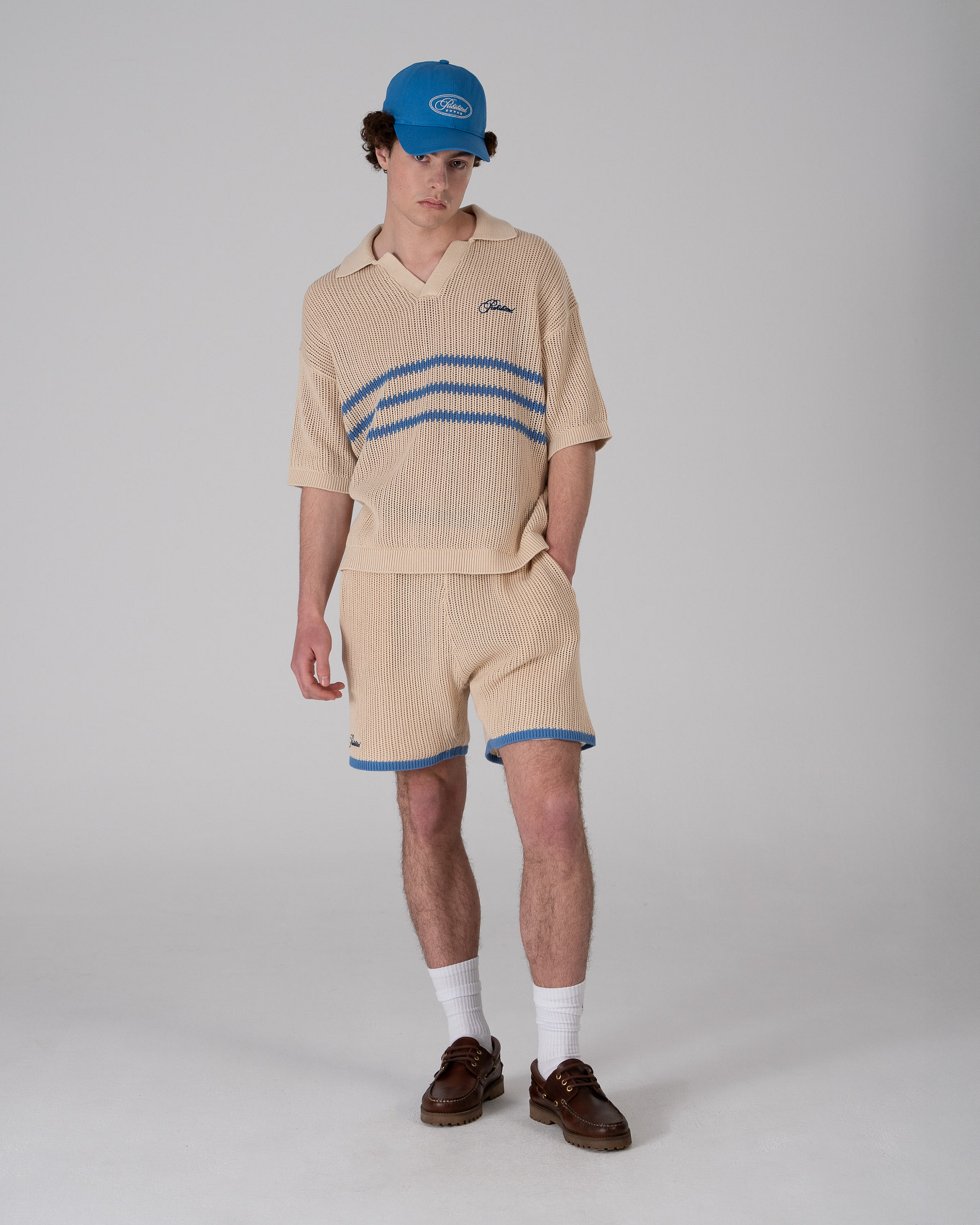 Resort Knitted Polo Blue
