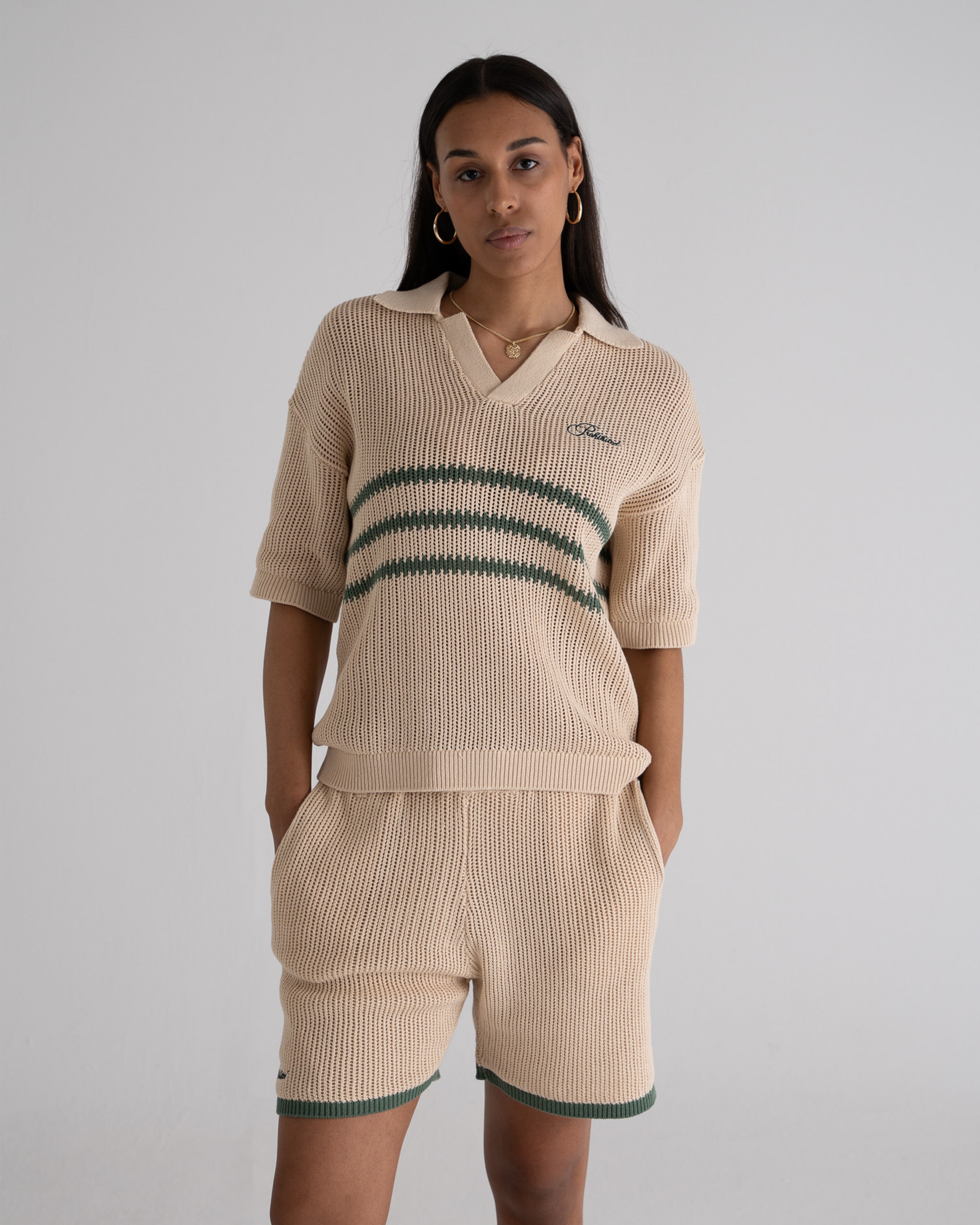 Resort Knitted Polo Green