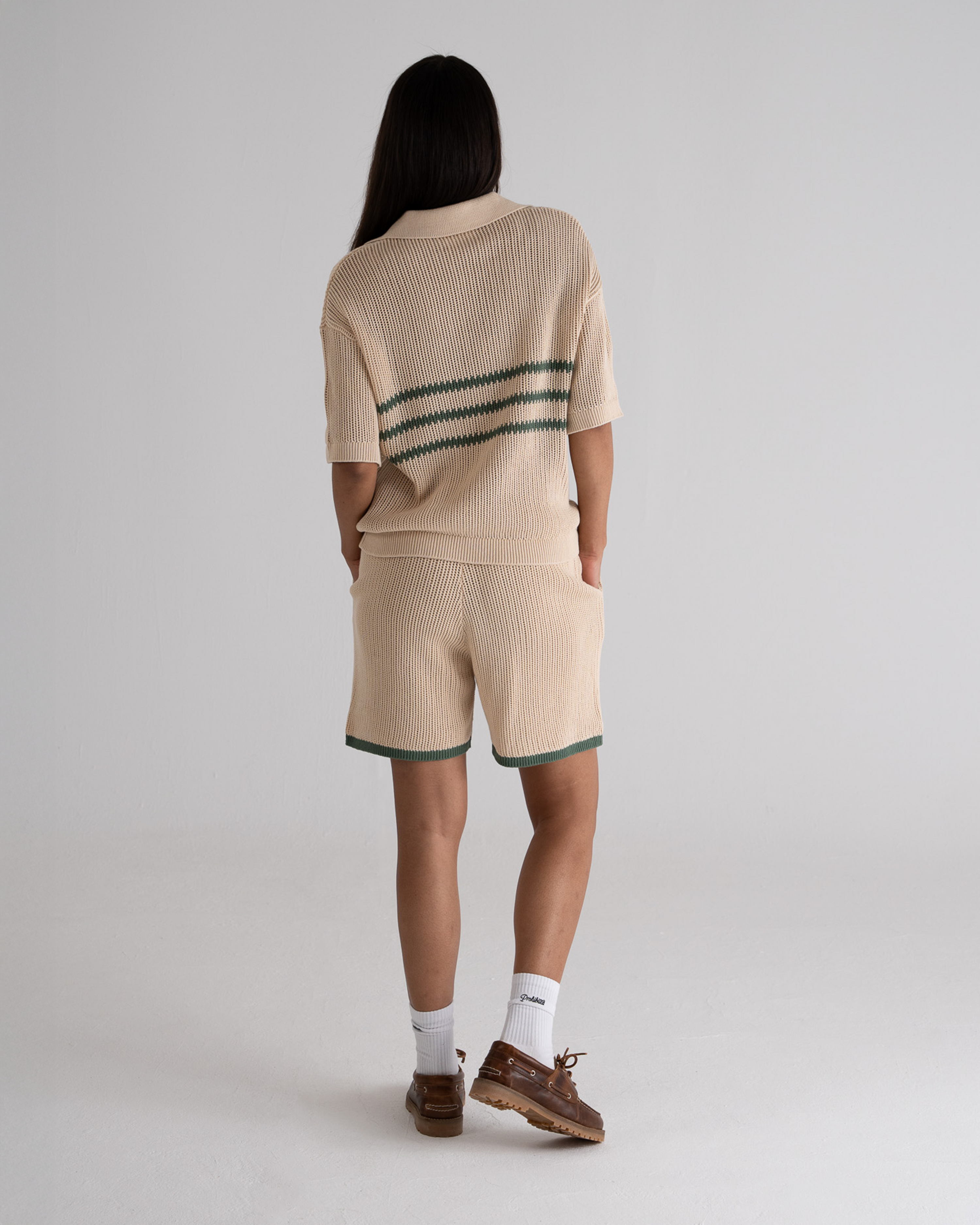 Resort Knitted Polo Green