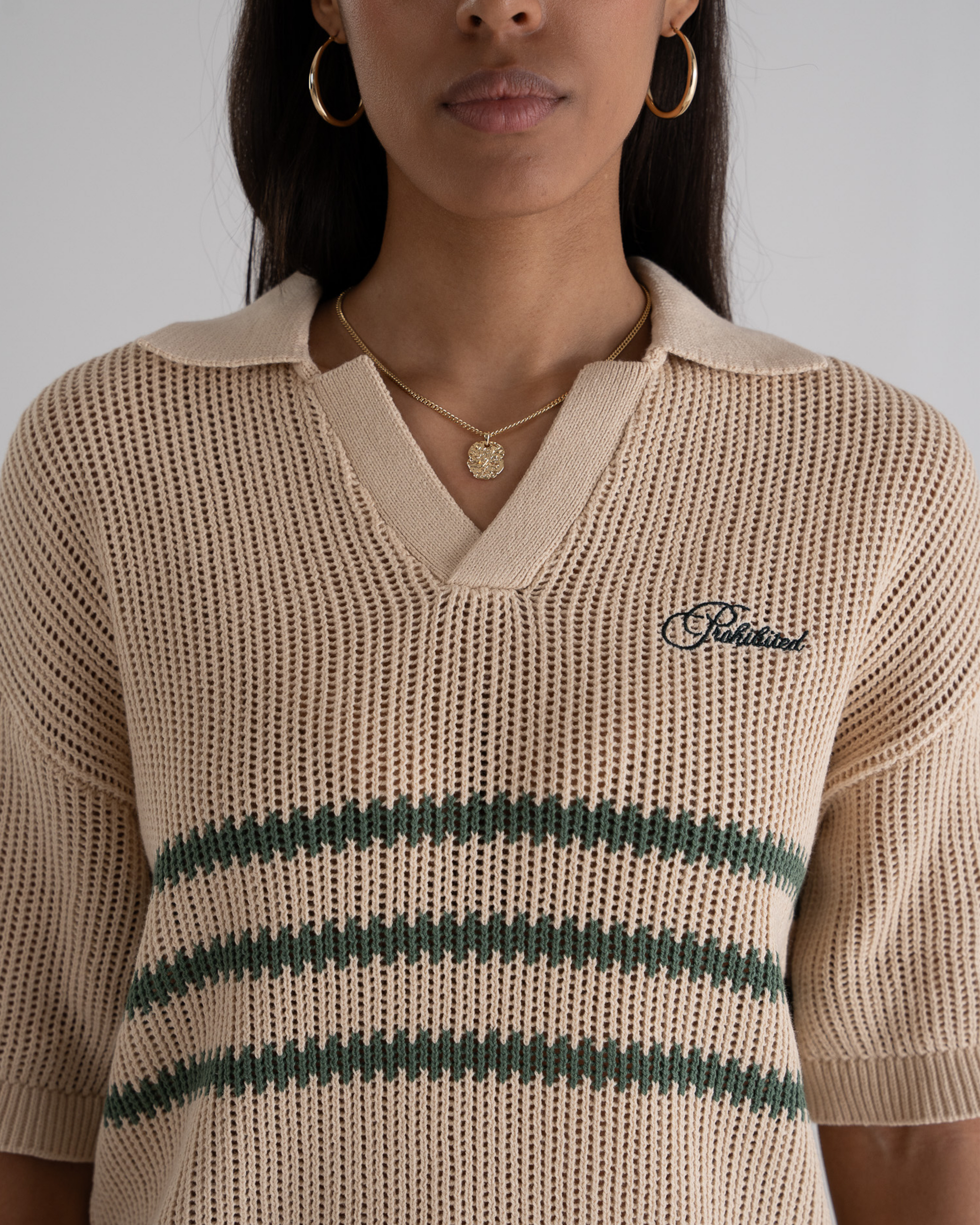 Resort Knitted Polo Green