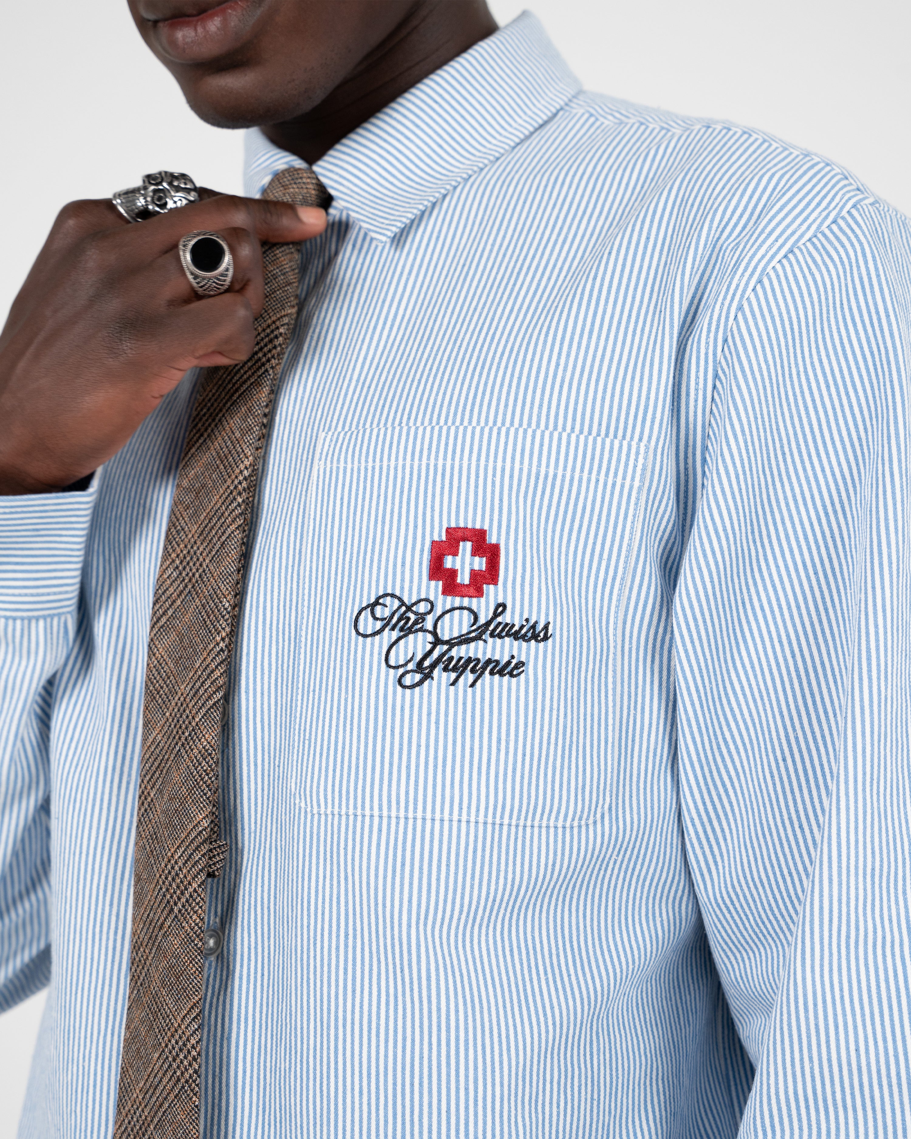 The Swiss Yuppie Dress Shirt Blue
