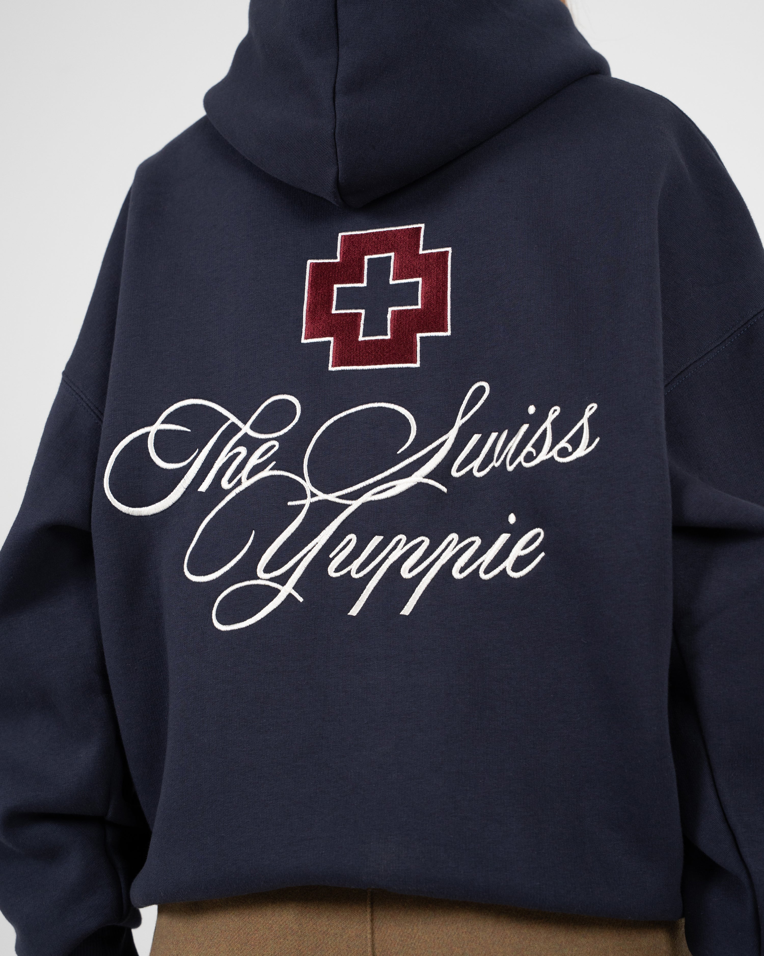 The Swiss Yuppie Hoodie Navy