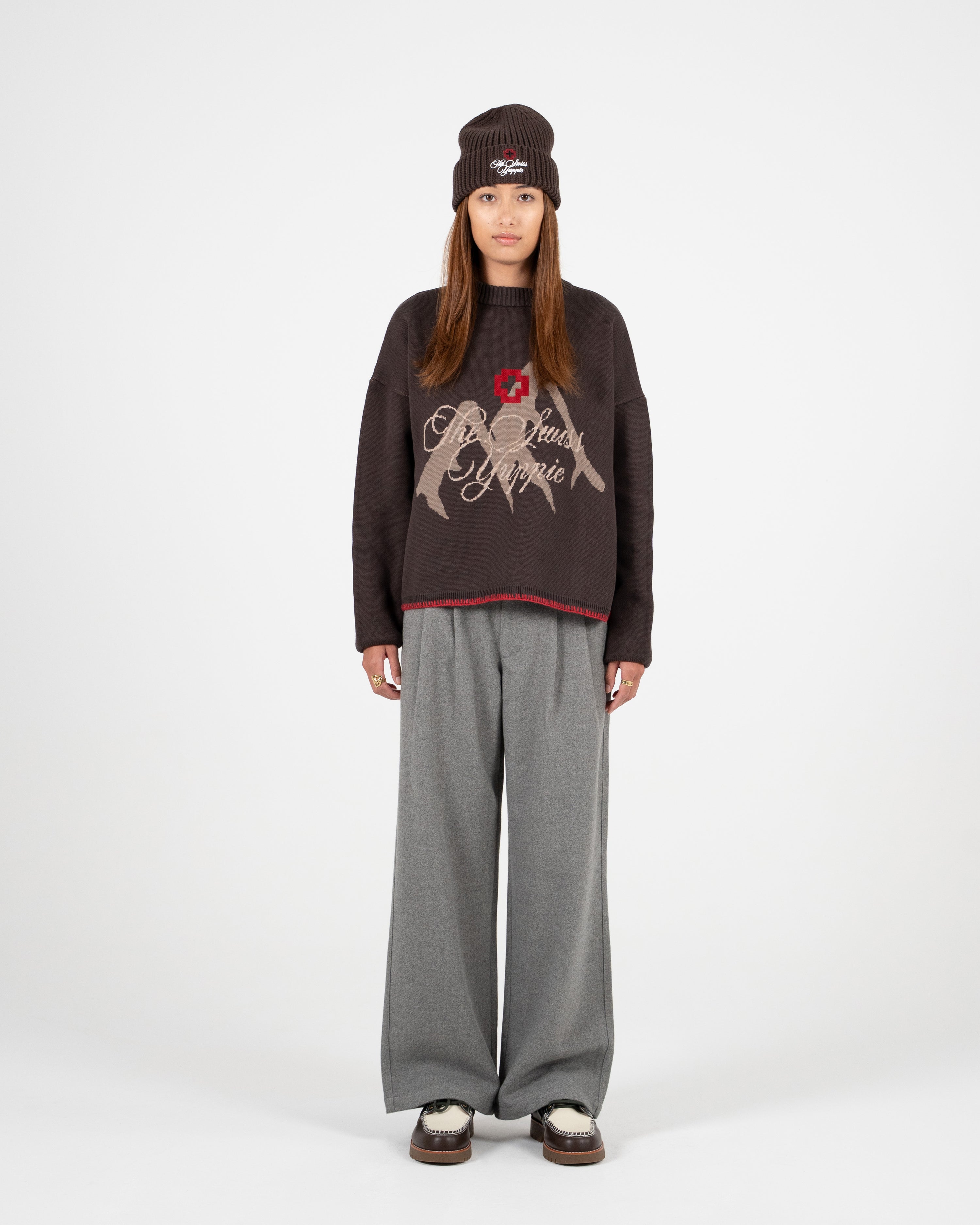 The Swiss Yuppie Knit Sweater Brown