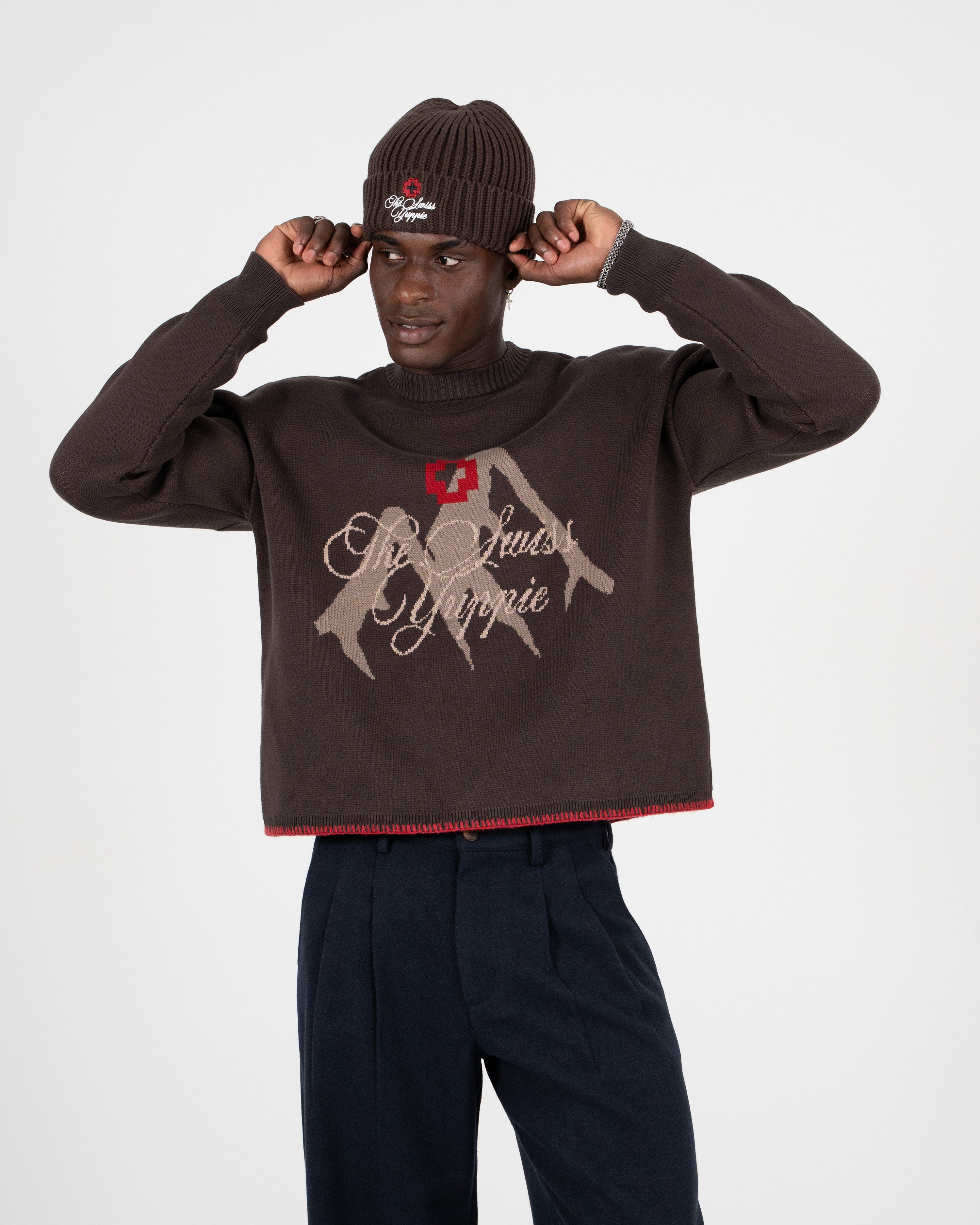 The Swiss Yuppie Knit Sweater Brown