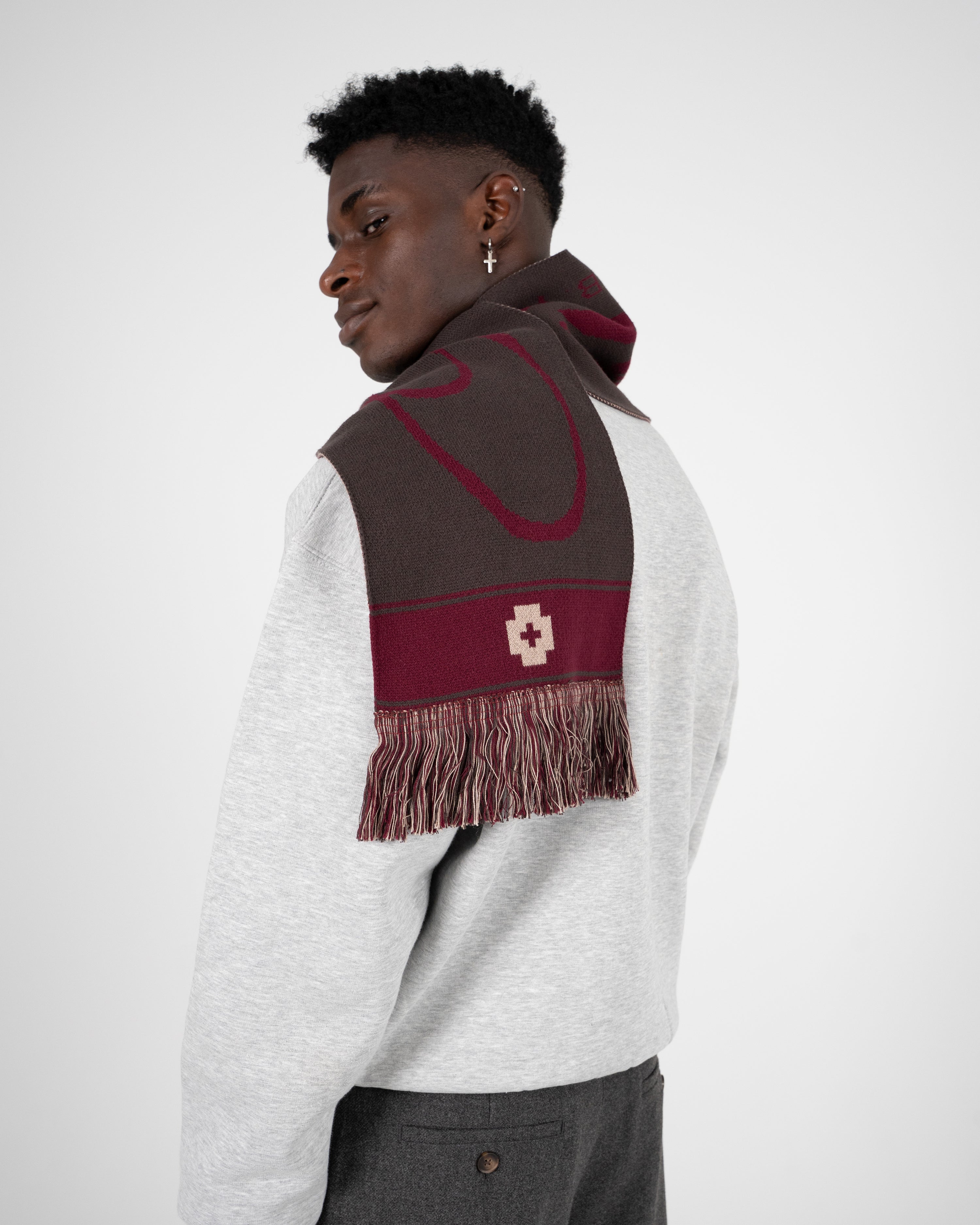 The Swiss Yuppie Scarf Brown
