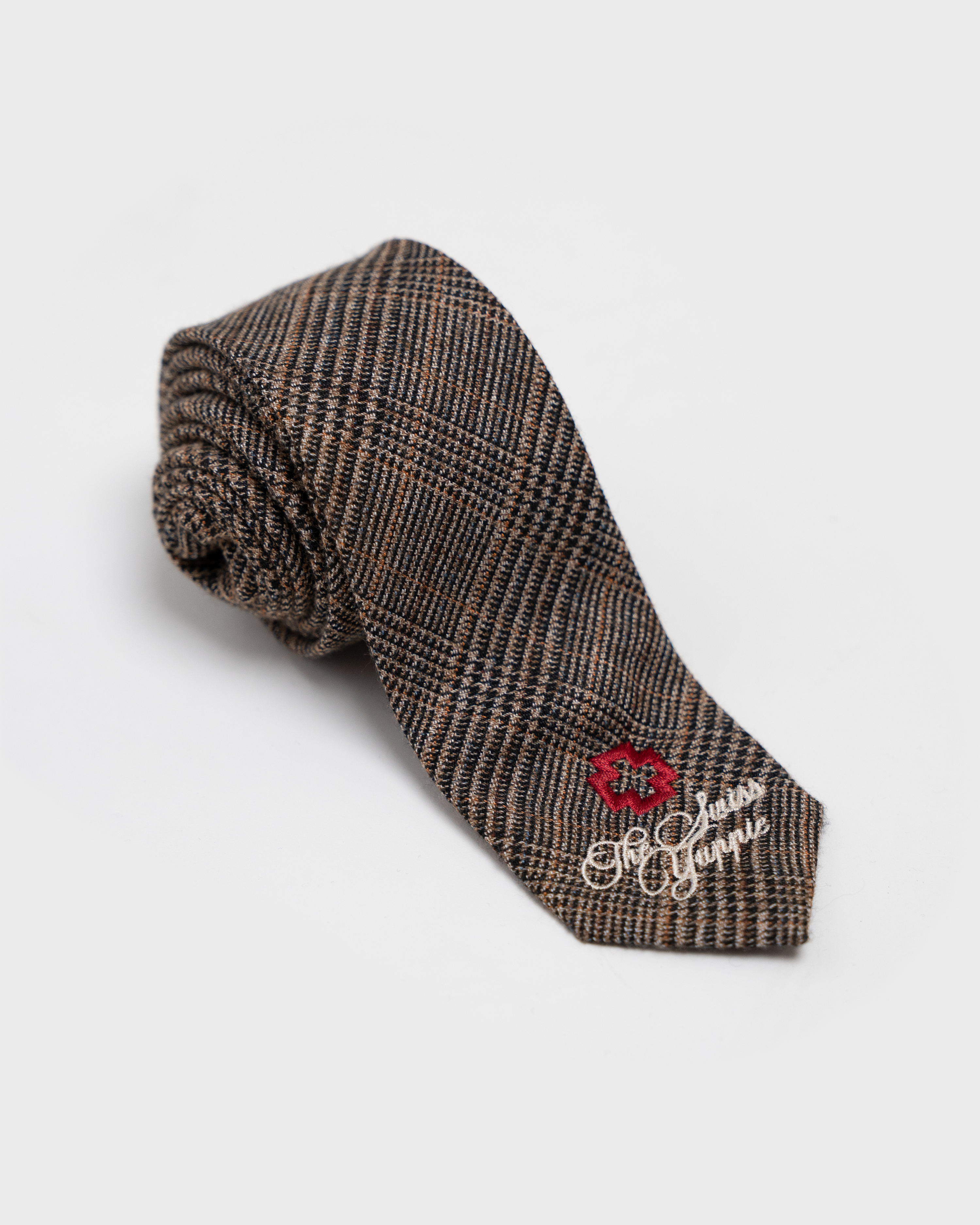 The Swiss Yuppie Tie Brown