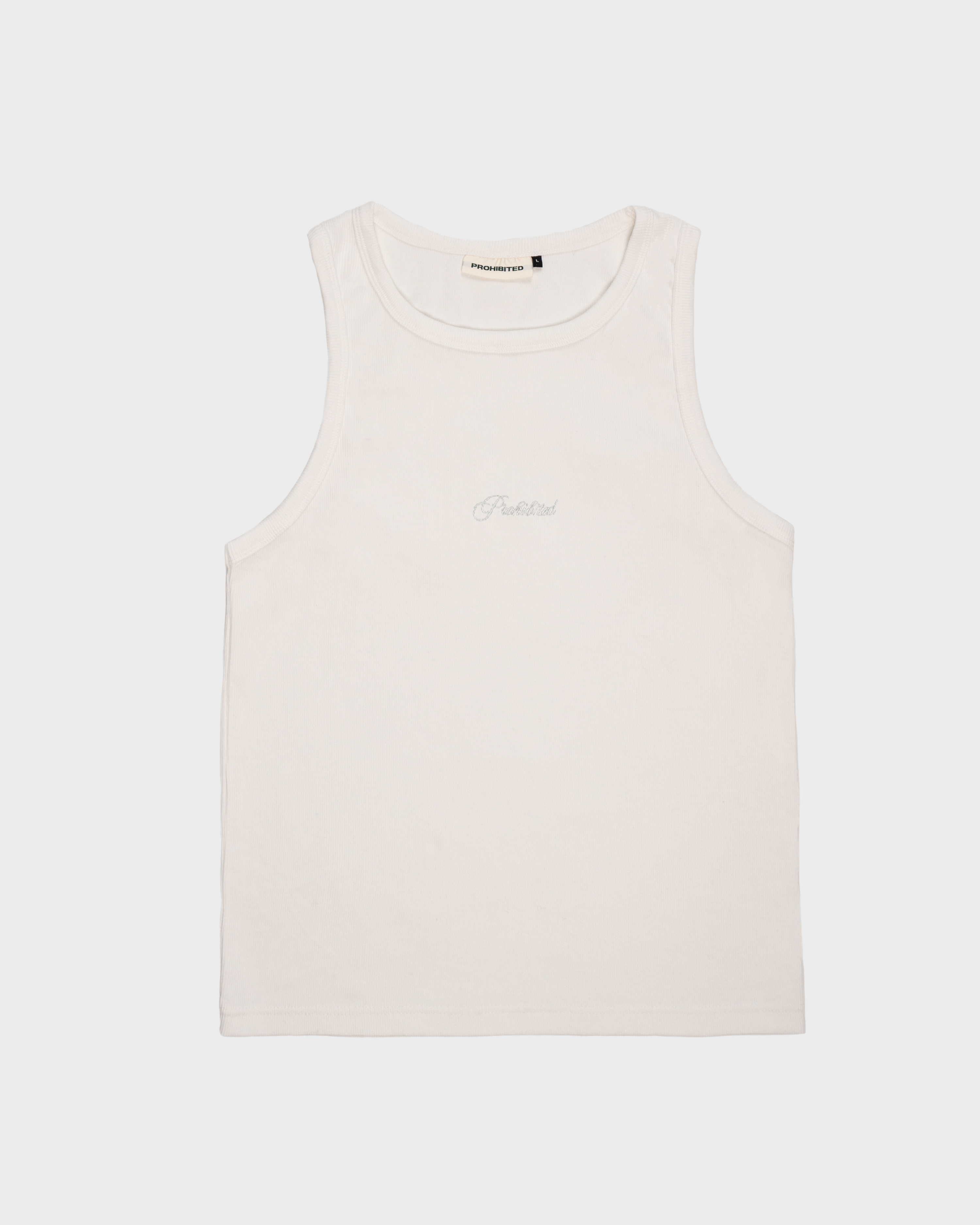 The Embroidery Tank Top Off-White