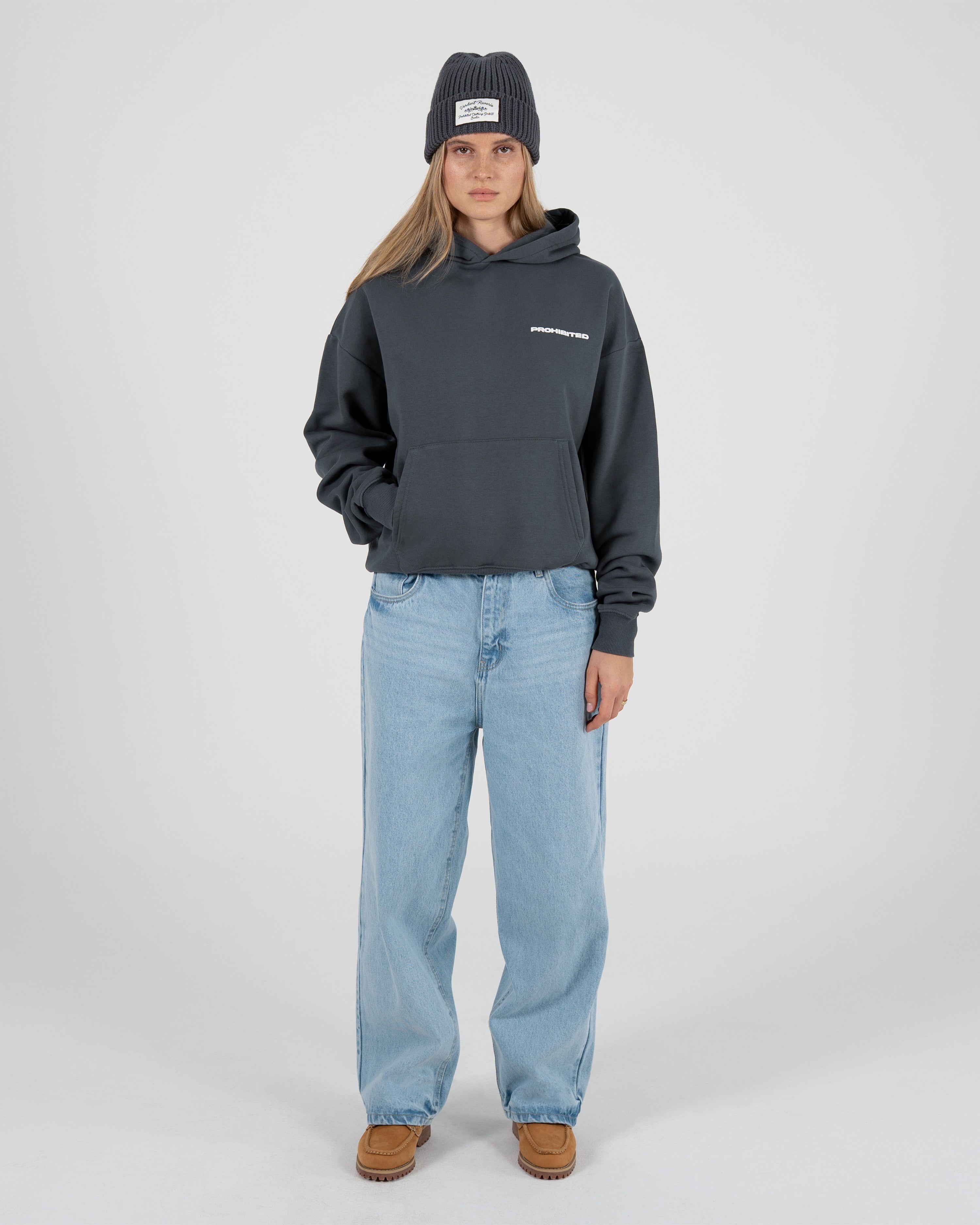 10119 Hoodie Grey (Stone Washed)