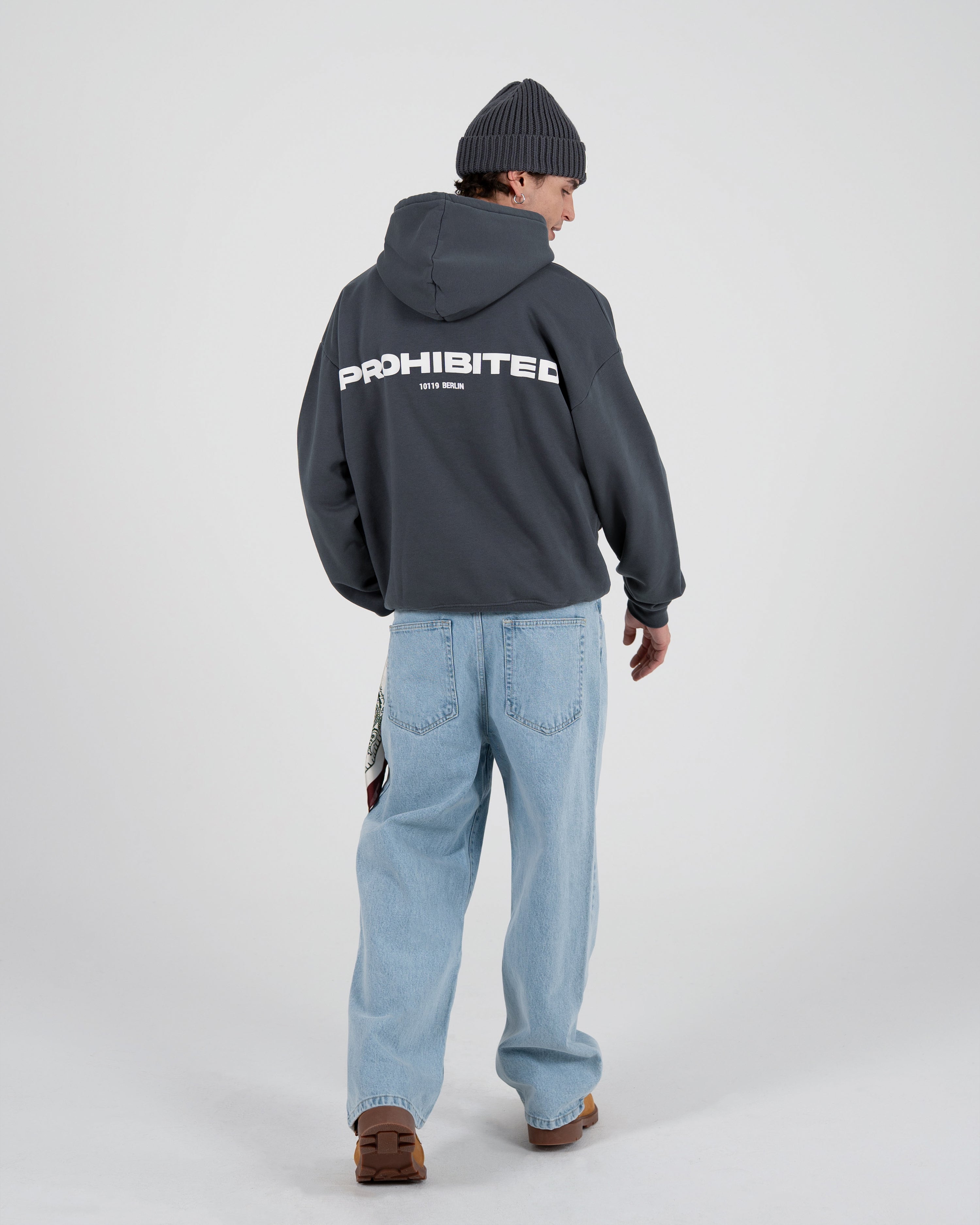 10119 Hoodie Grey (Stone Washed)