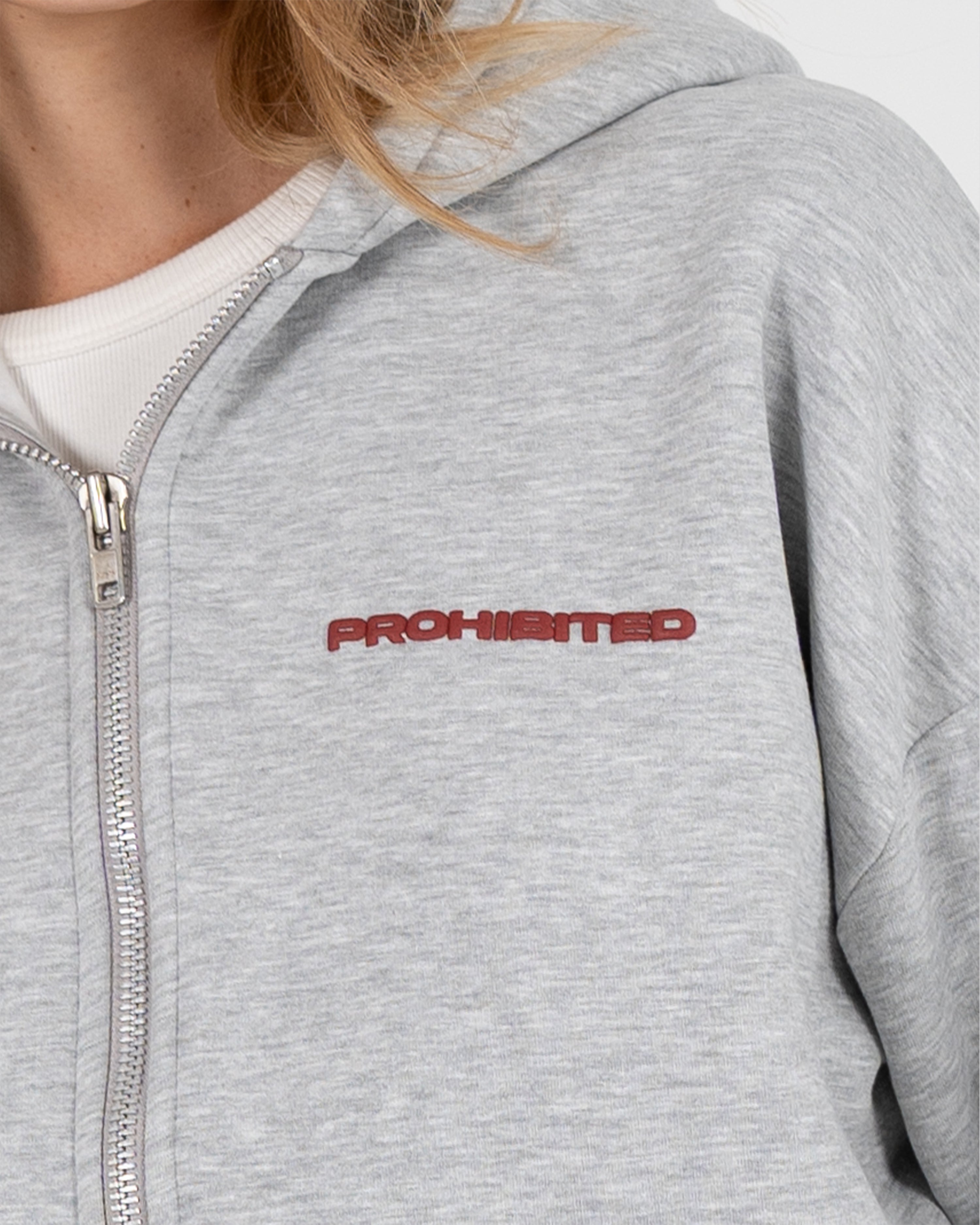 10119 Zip-Hoodie Grey Melange