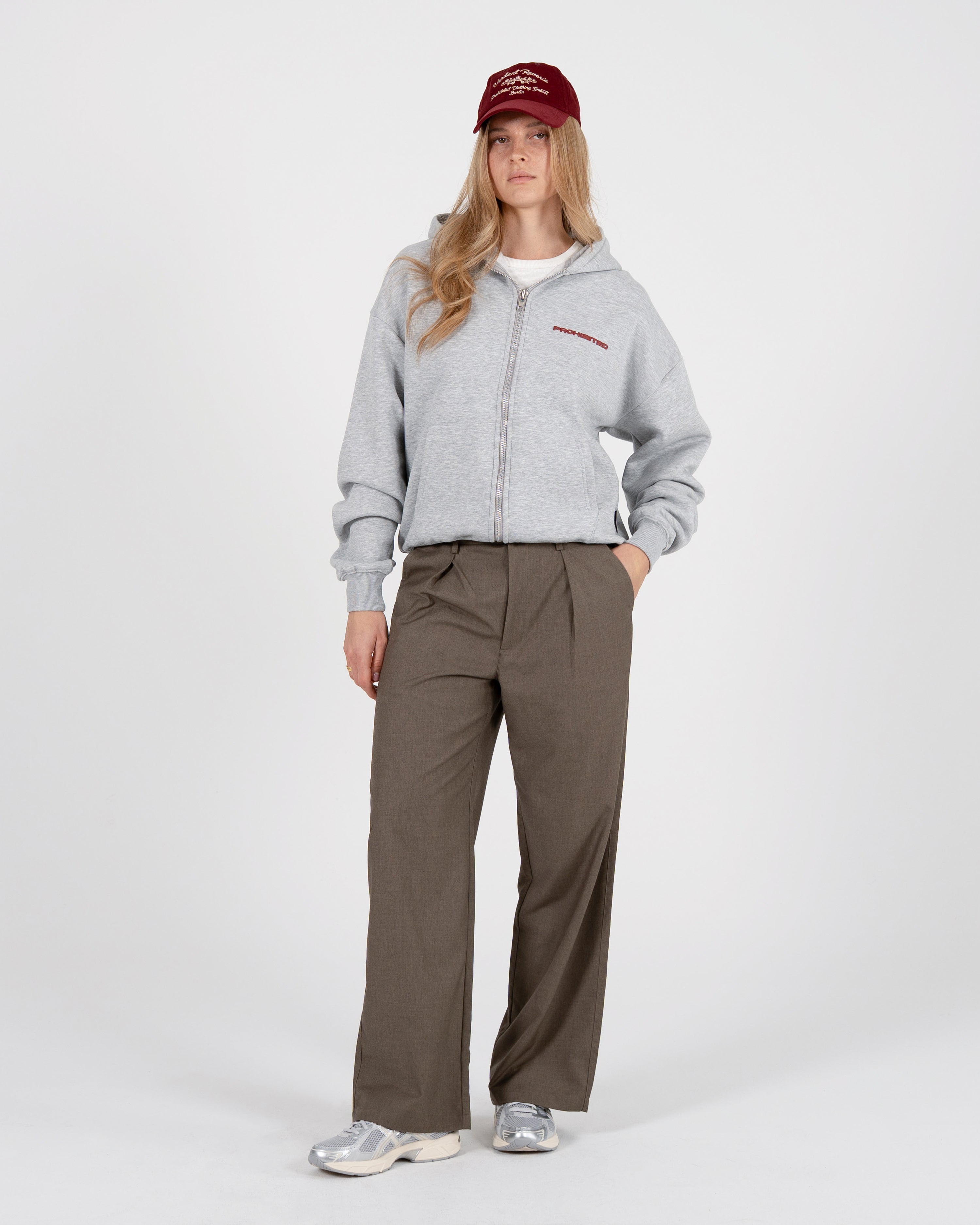 10119 Zip-Hoodie Grey Melange