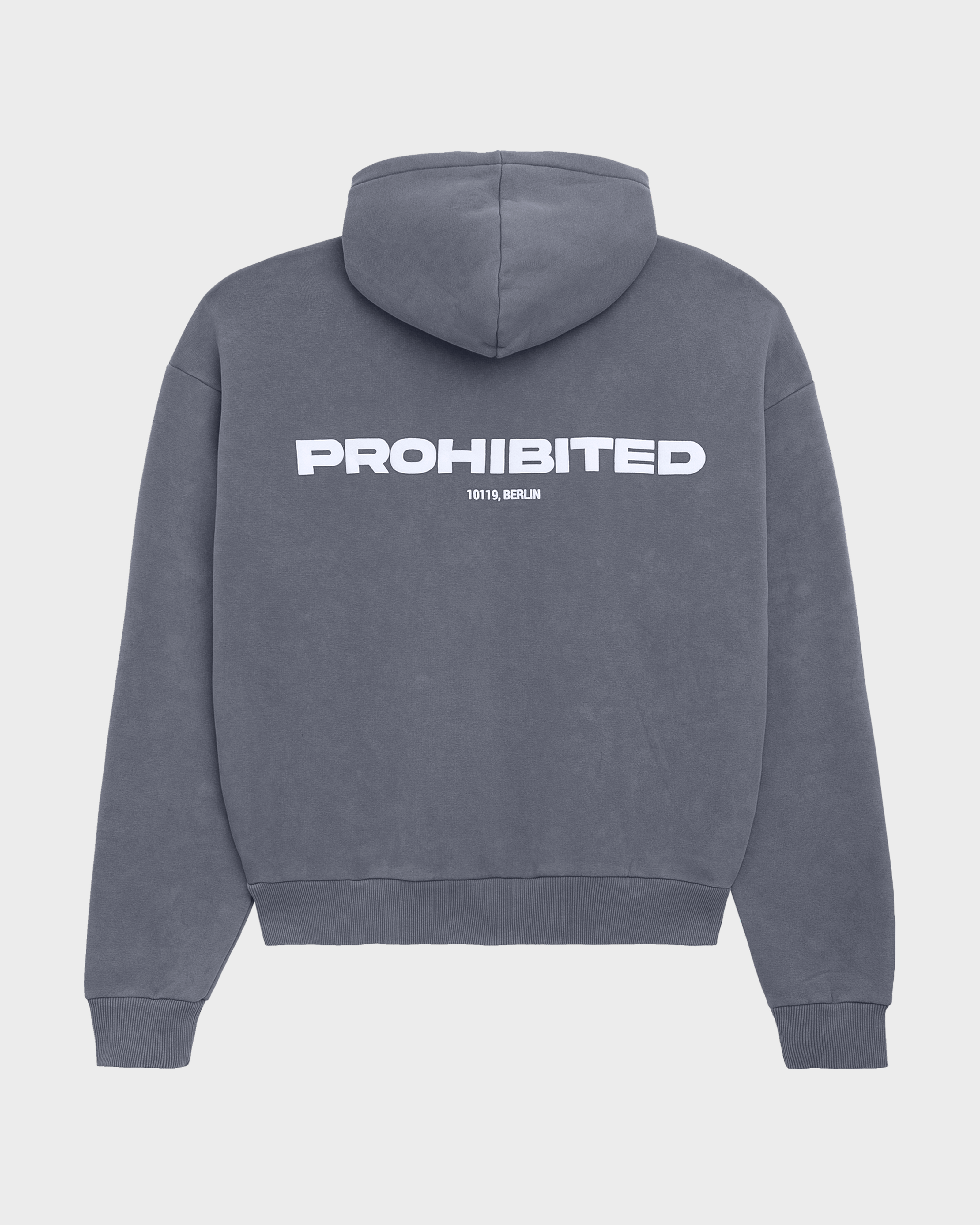 10119 Zip-Hoodie Grey (Stone Washed) – Prohibited
