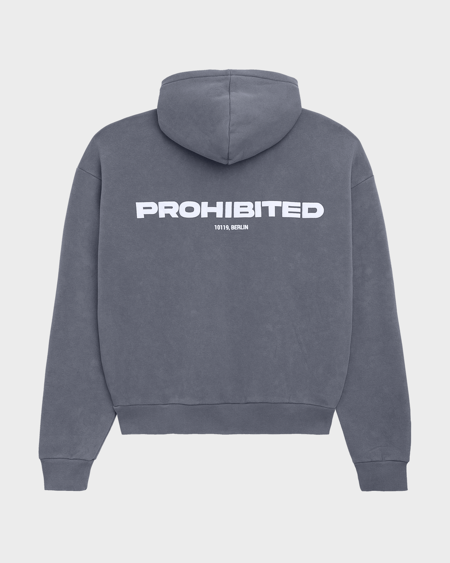10119 Hoodie Grey (Stone Washed) – Prohibited