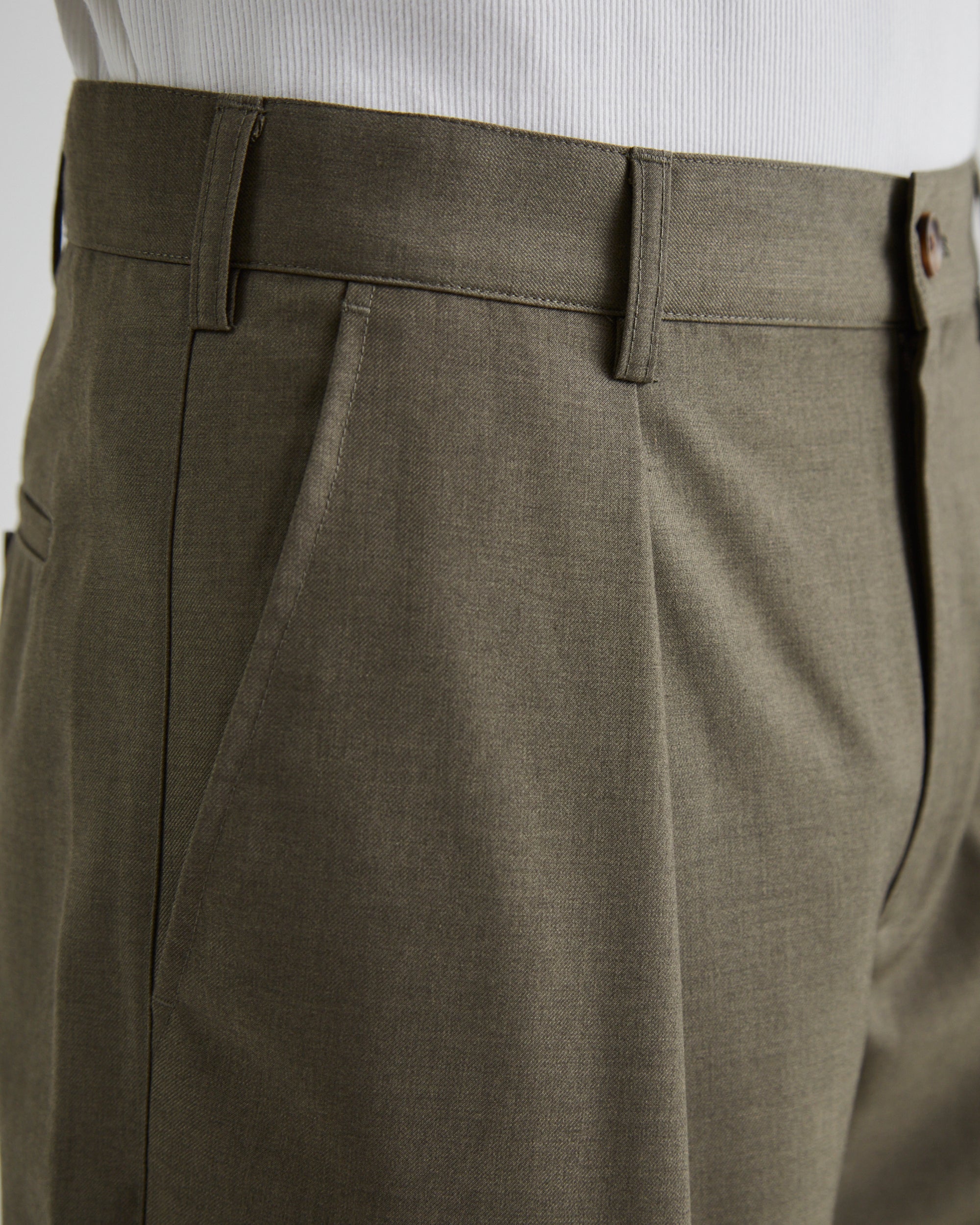 Soho Pleated Pants | Khaki