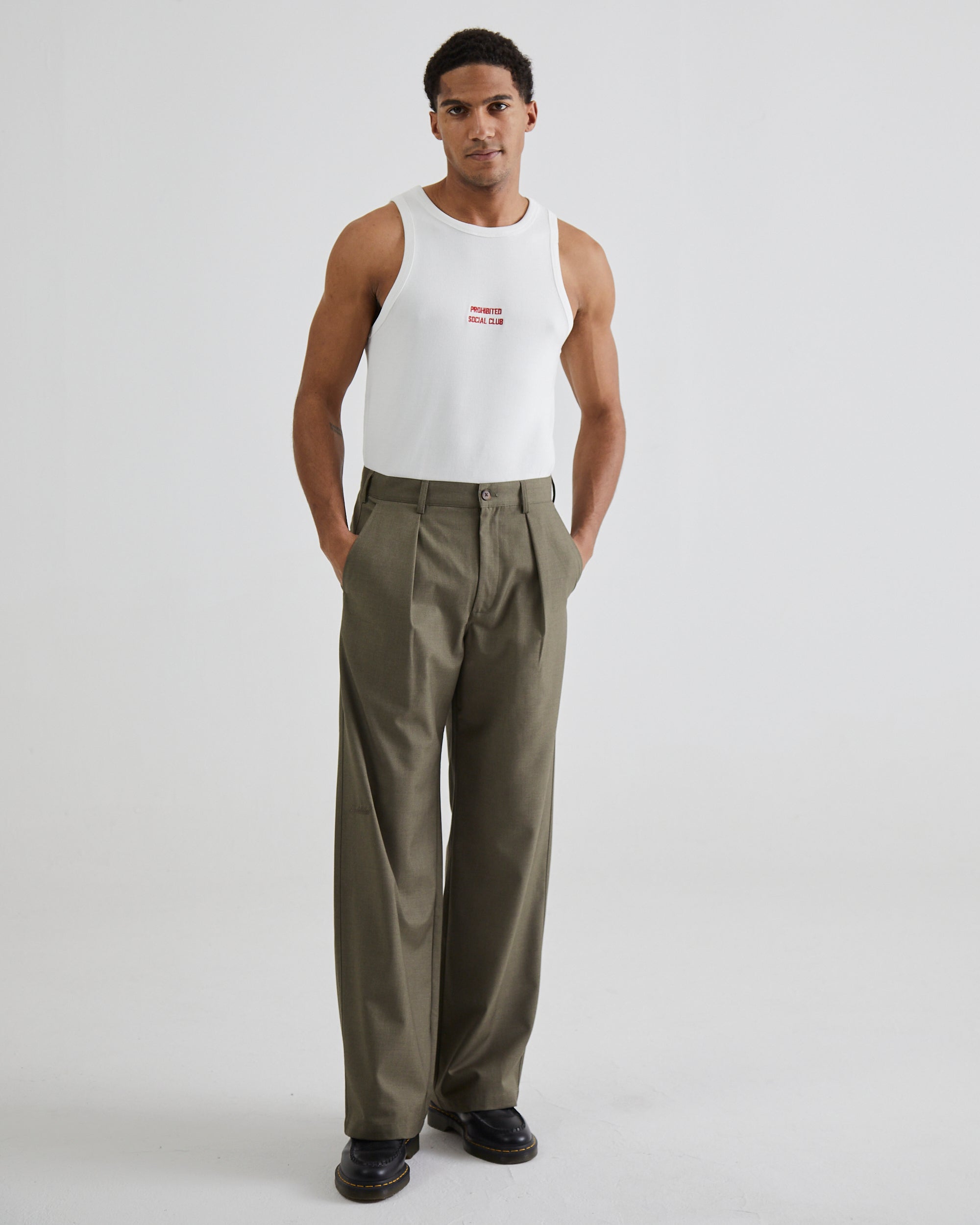 ★MAINBOOTH★Neutral Sweater Pants(VINTAGE KHAKI)★正規品 natal design カーゴパンツ HUNTER SQUARE PANTS WIDE メンズ