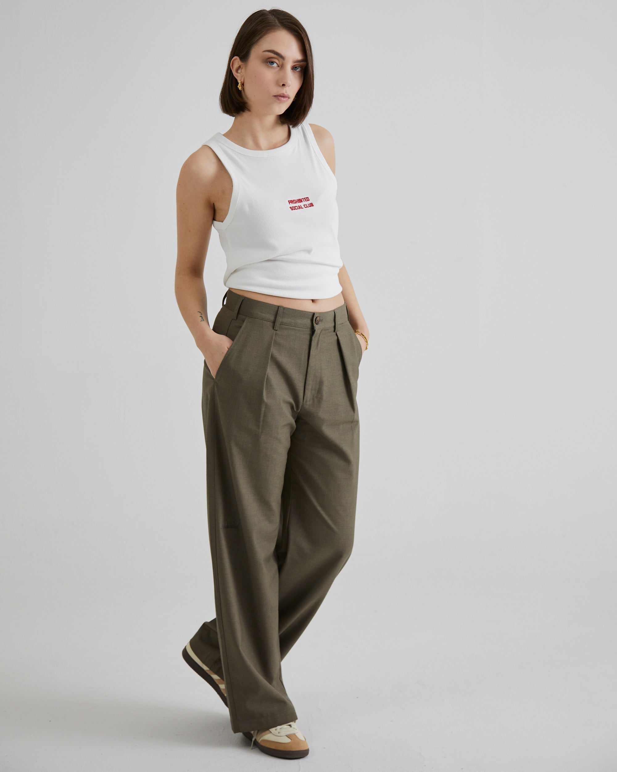 ★MAINBOOTH★Neutral Sweater Pants(VINTAGE KHAKI)★正規品 natal design カーゴパンツ HUNTER SQUARE PANTS WIDE メンズ