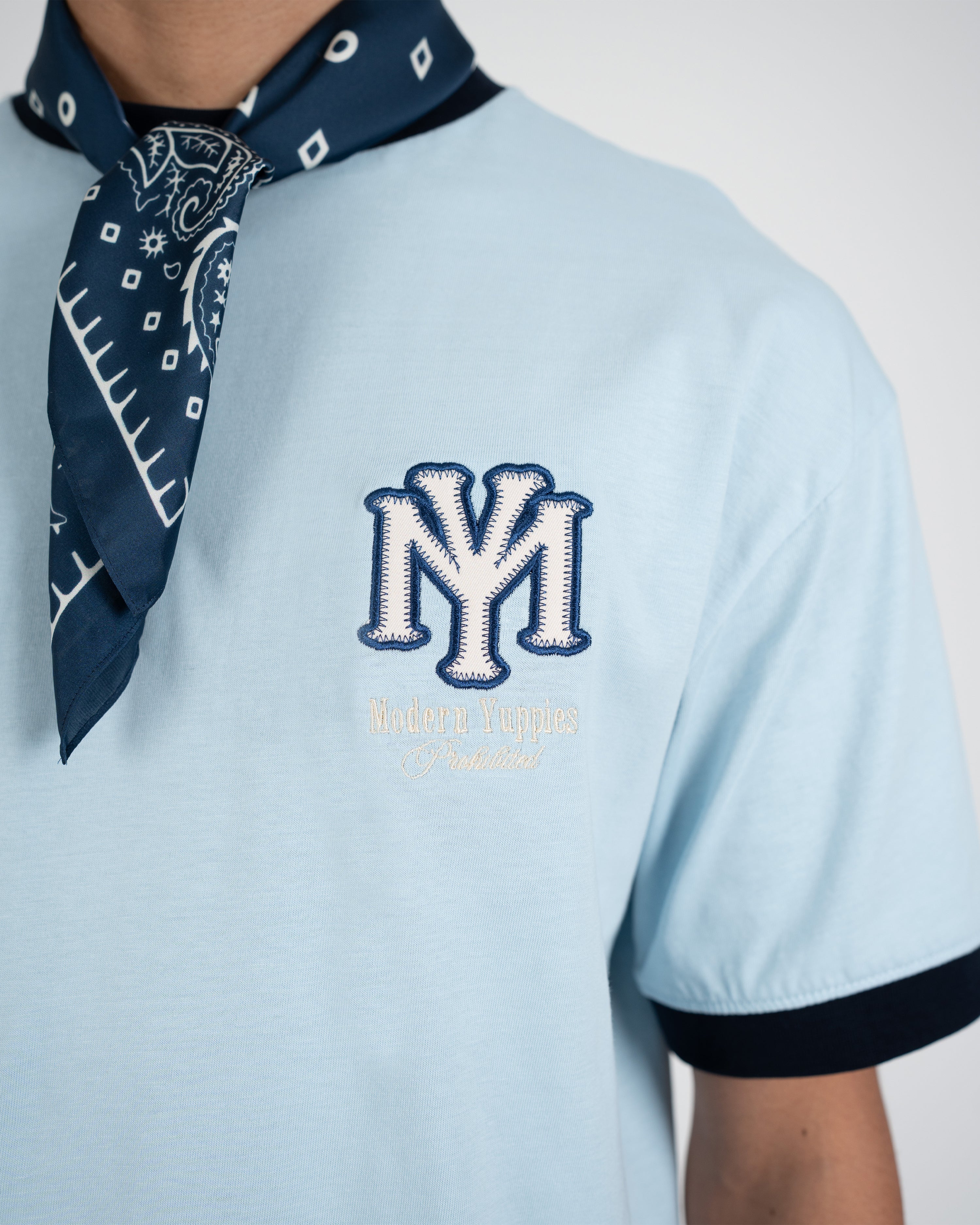 Modern Yuppies Contrast Tee Sky Blue