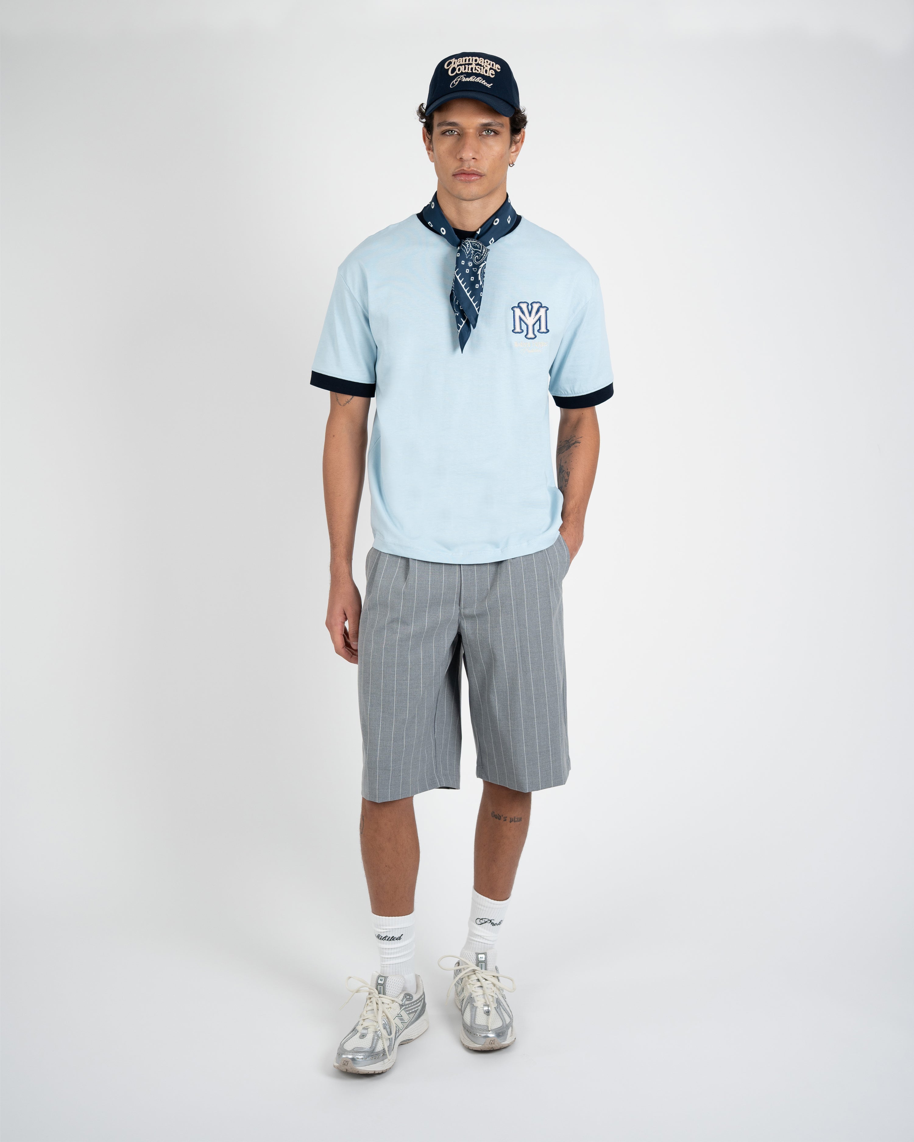 Modern Yuppies Contrast Tee Sky Blue