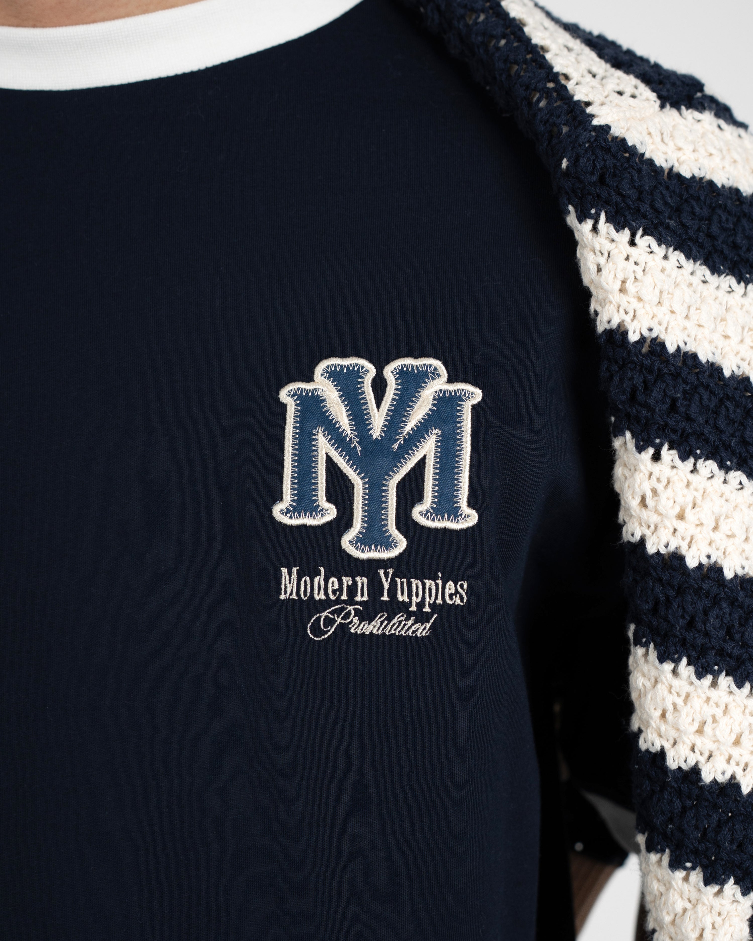 Modern Yuppies Contrast Tee Deep Blue