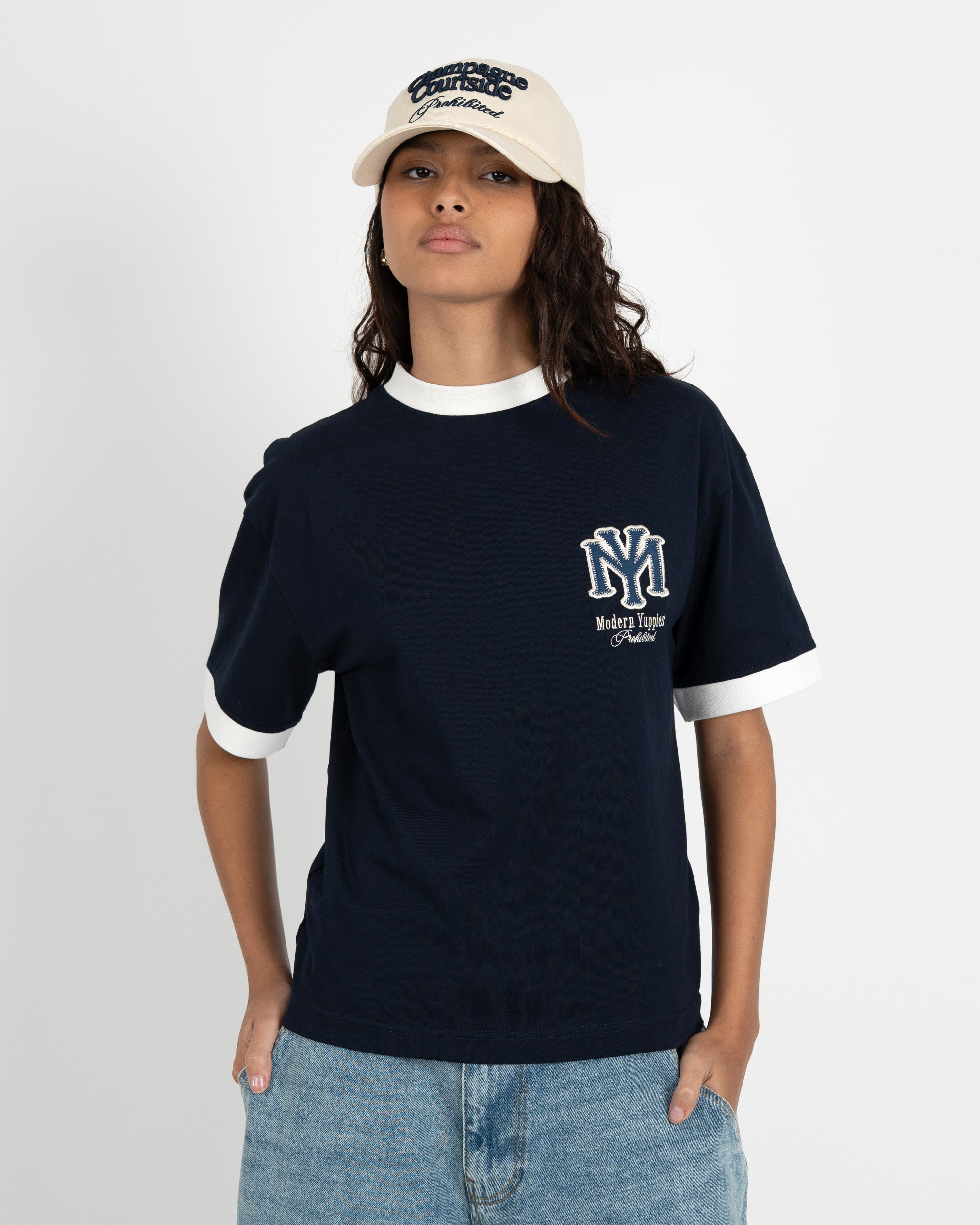 Modern Yuppies Contrast Tee Deep Blue