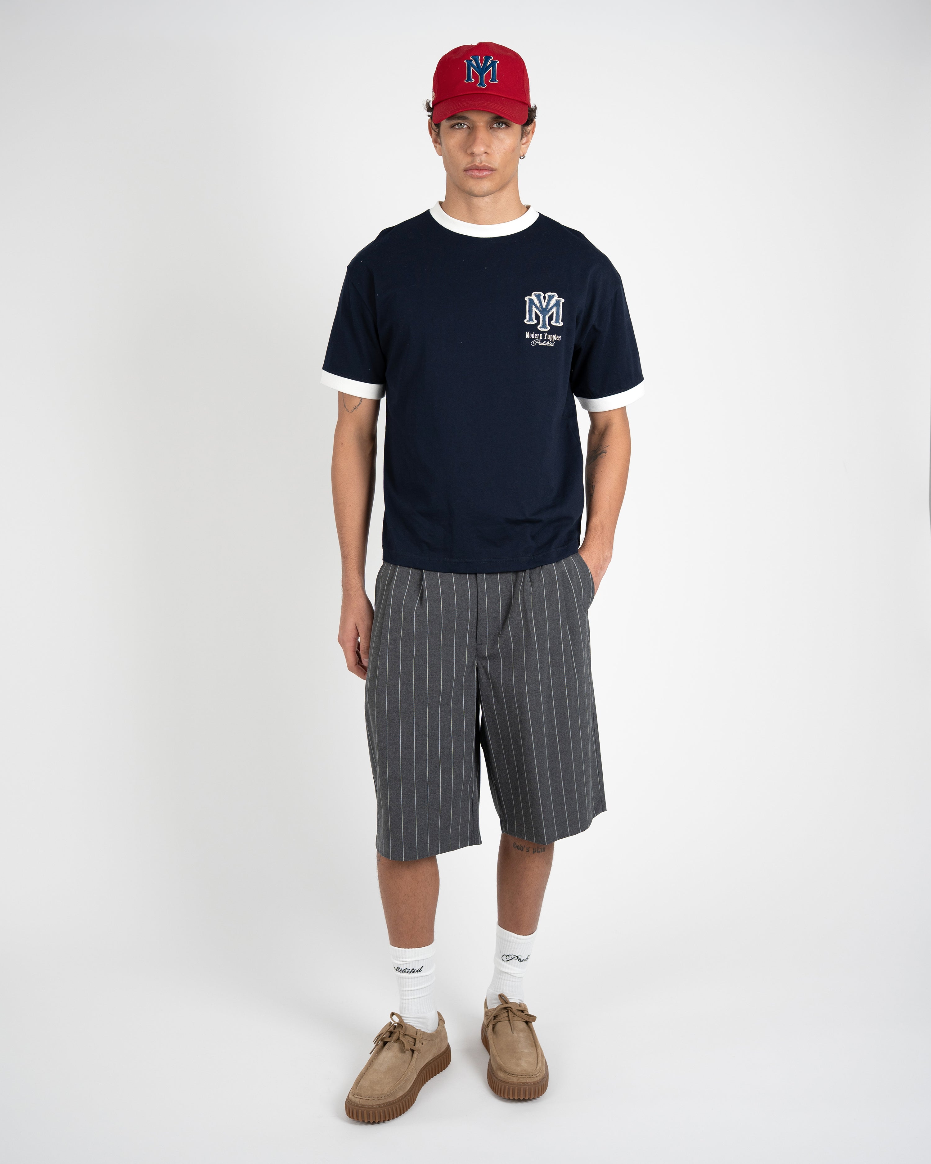 Modern Yuppies Contrast Tee Deep Blue