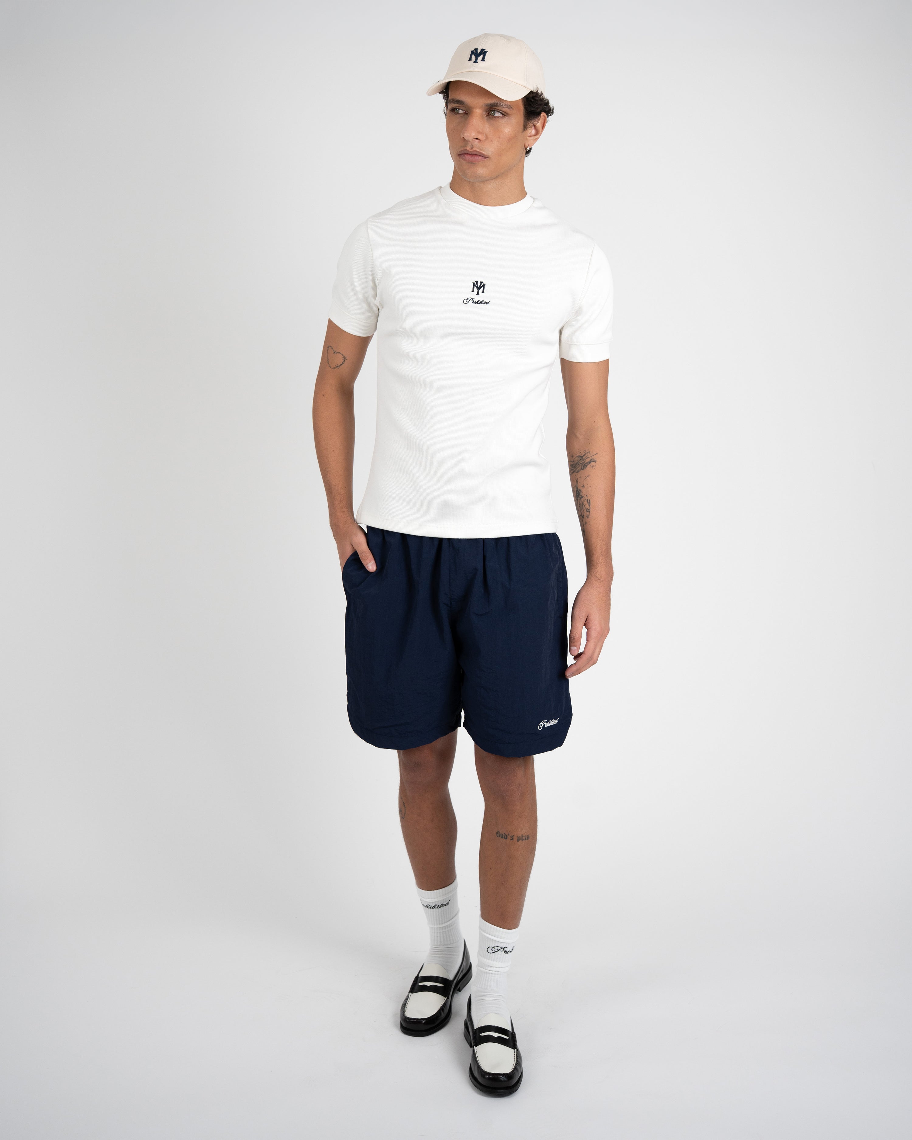 Outline Slim Tee Off White