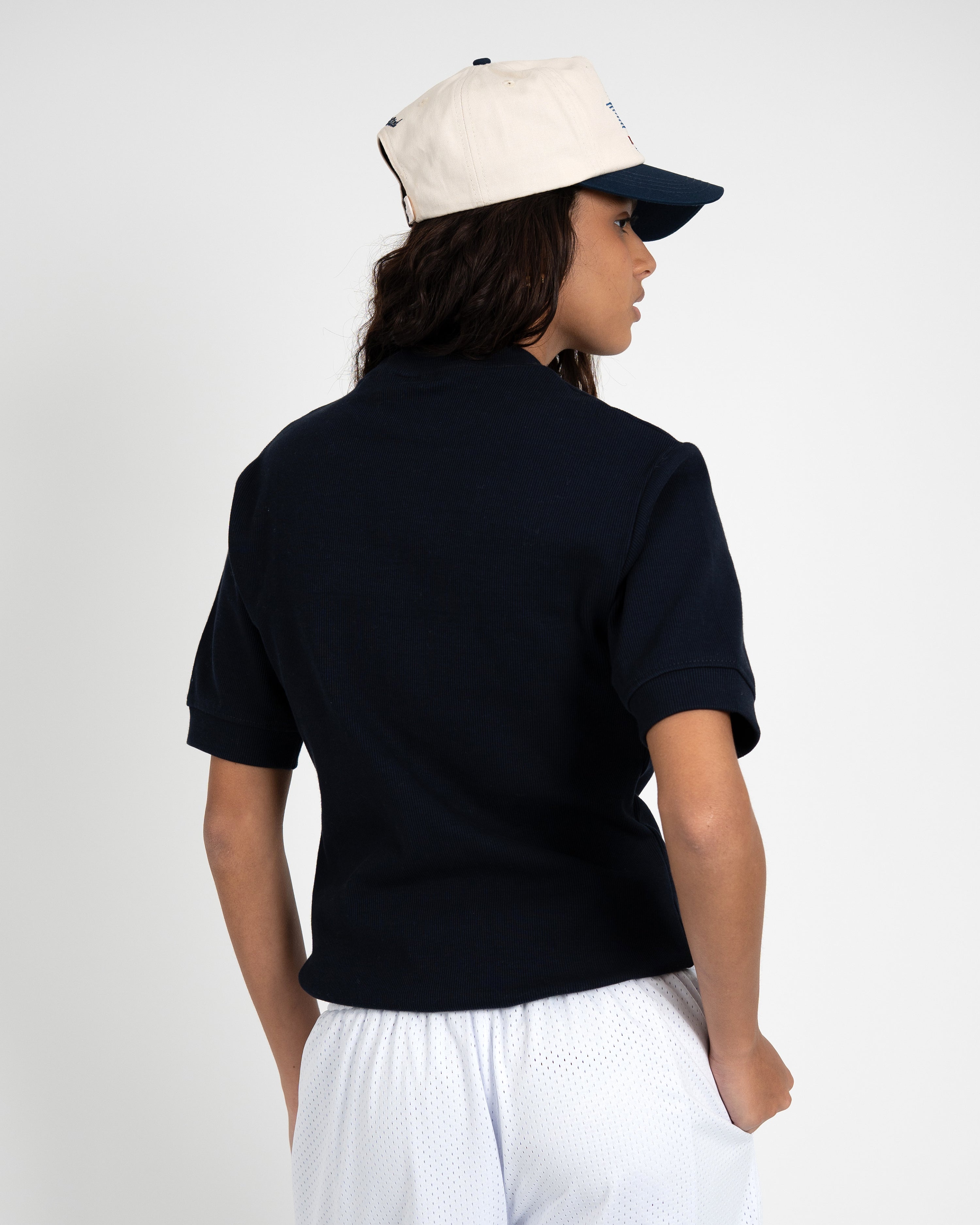 Outline Slim Tee Deep Blue