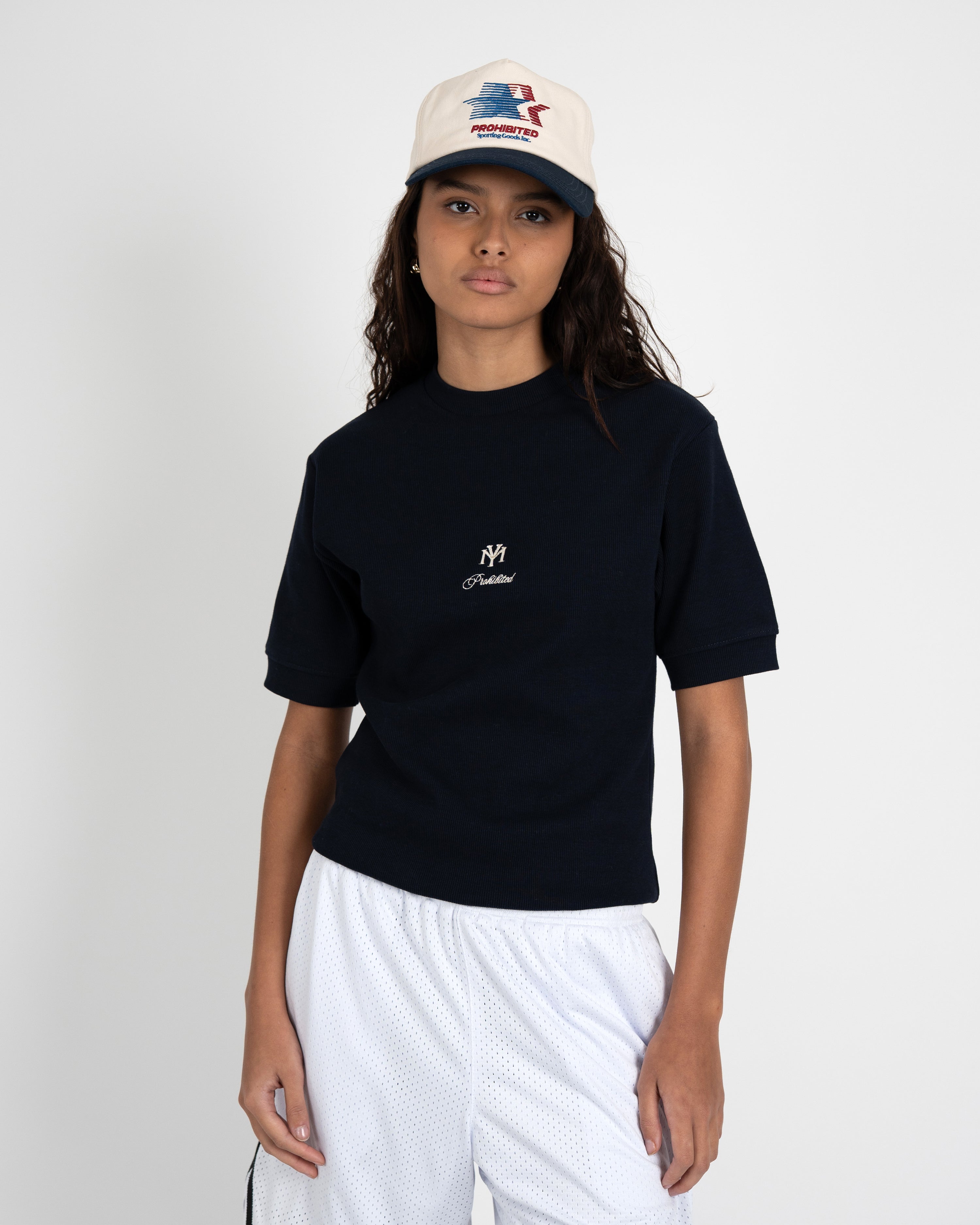 Outline Slim Tee Deep Blue