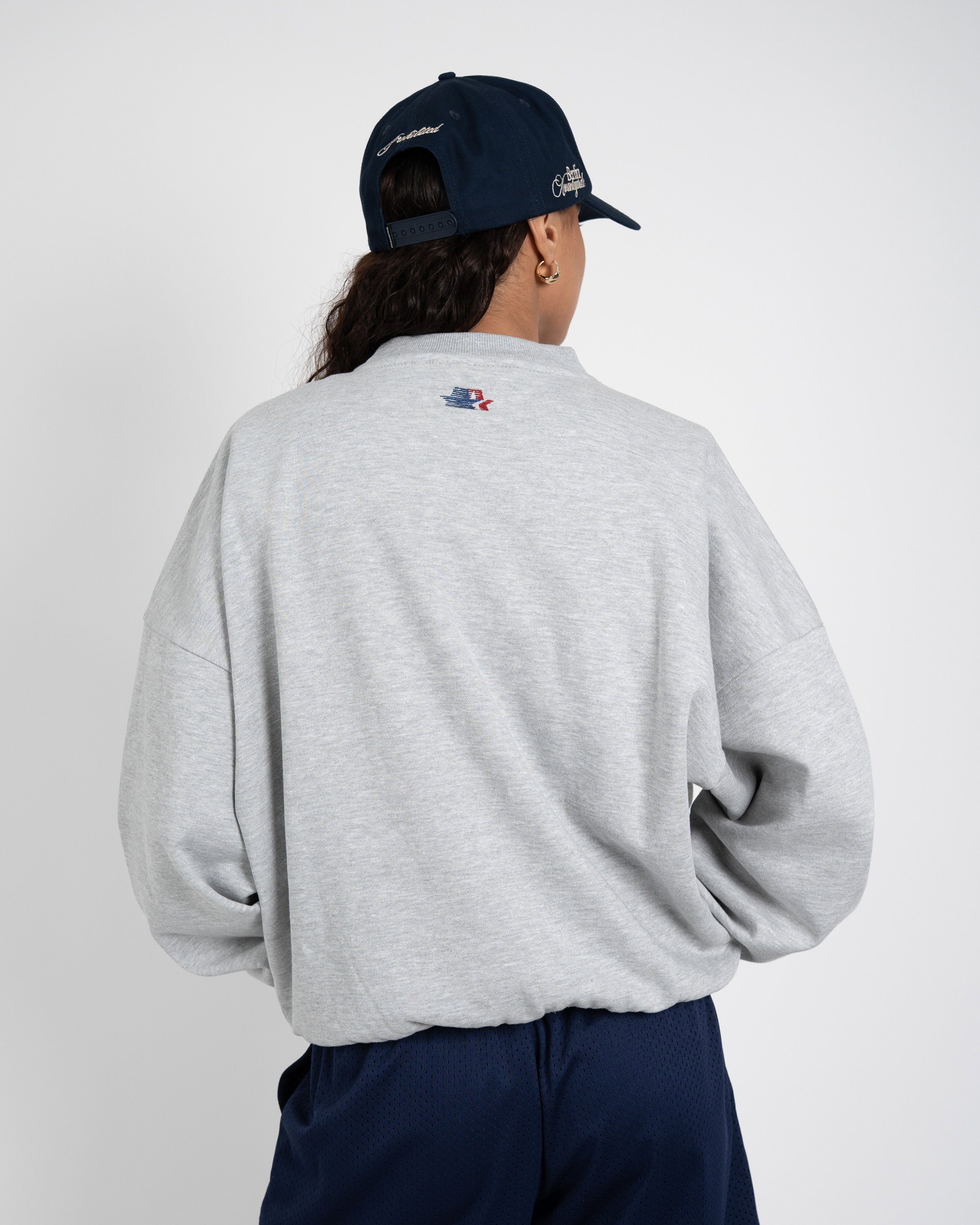 Sporting Goods Crew Neck Grey Melange