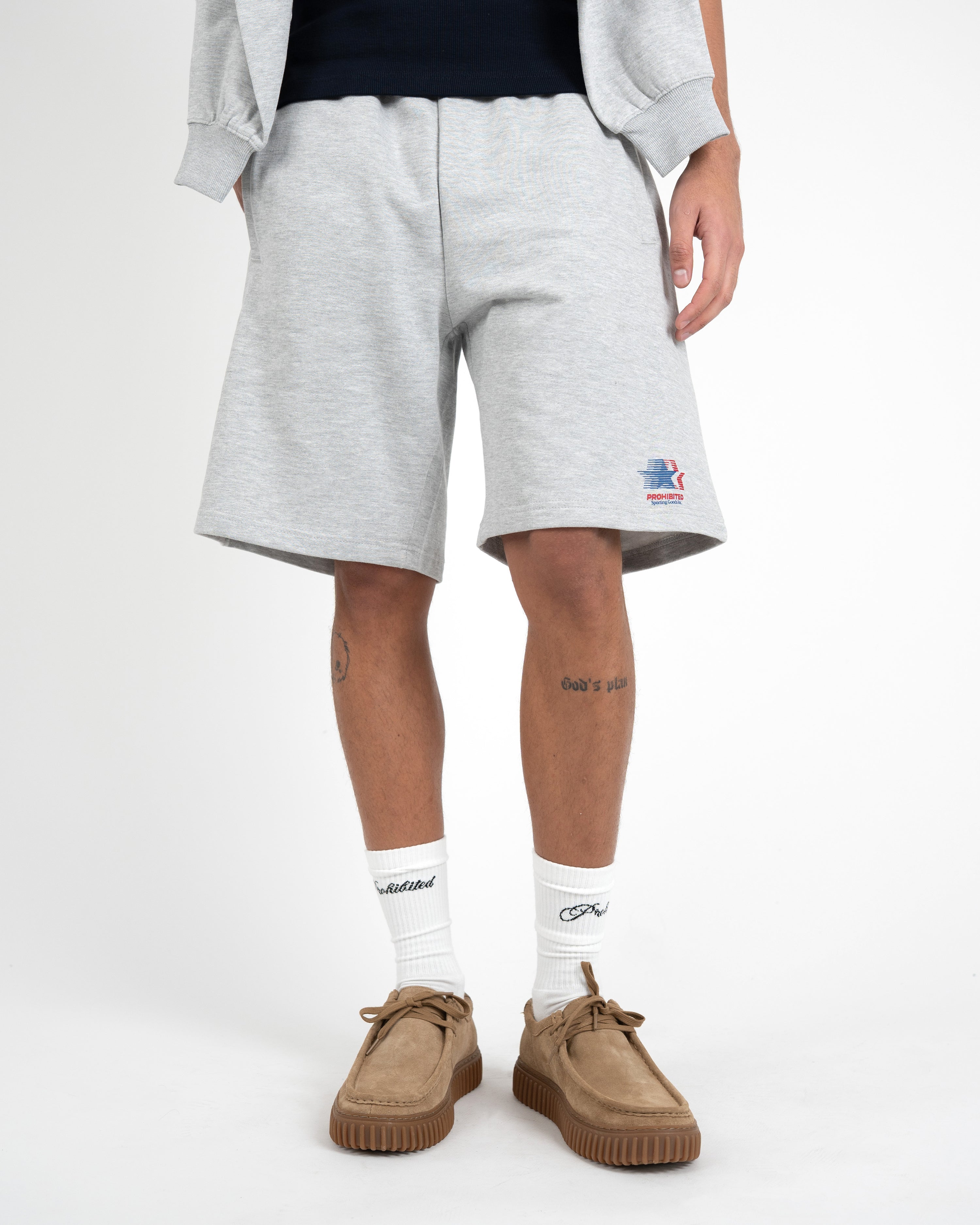 Sporting Goods Shorts Grey Melange