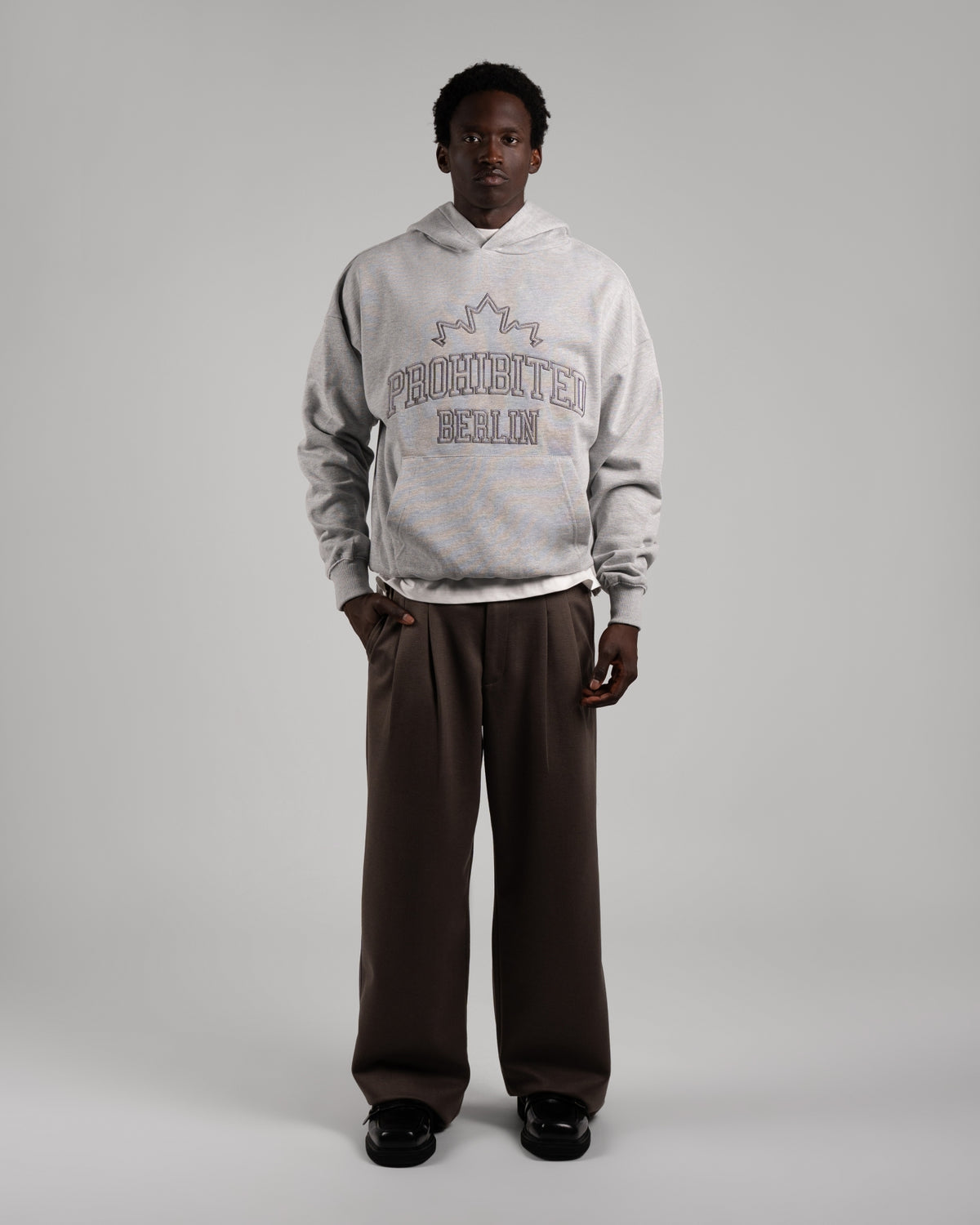 Maple Leaf Hoodie | Grey Melange