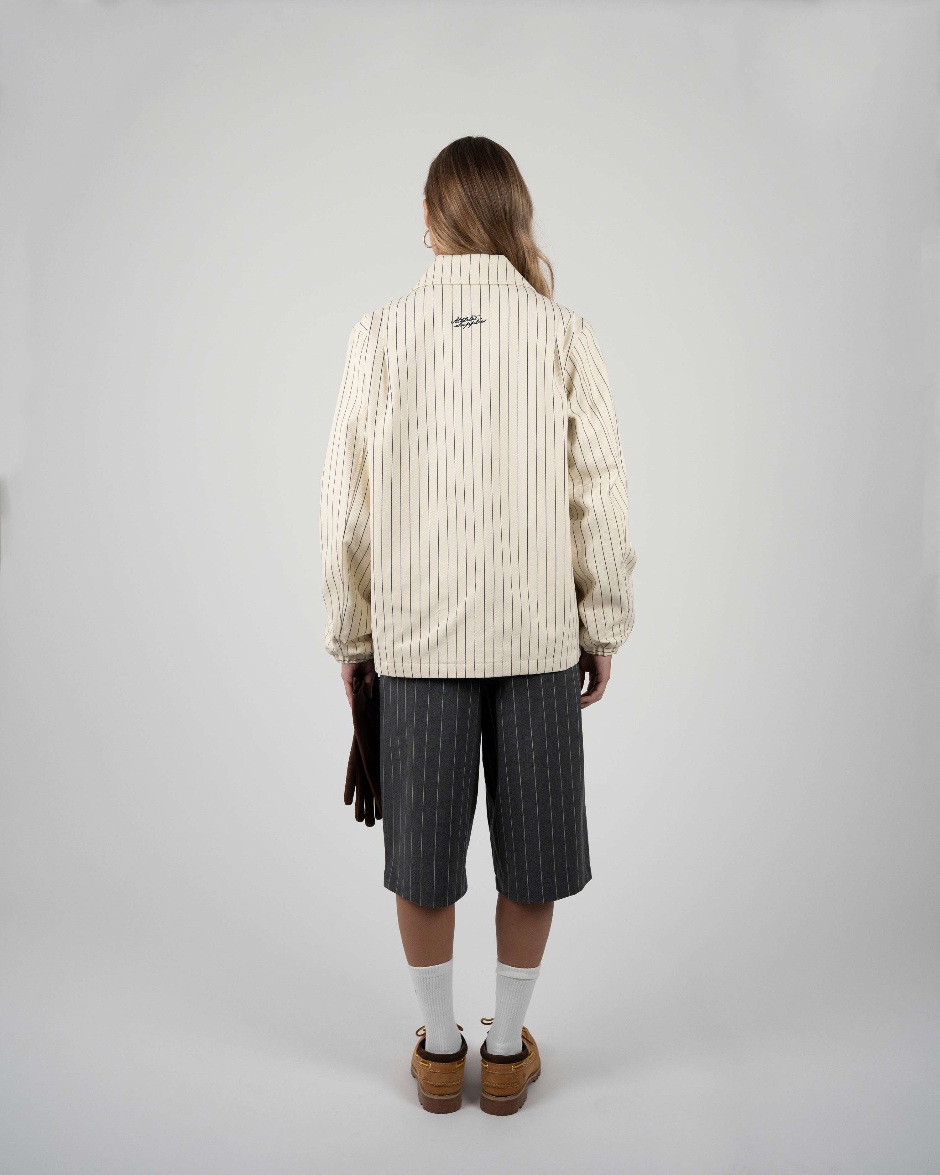 Belmont Jacket Pinstripe Cream