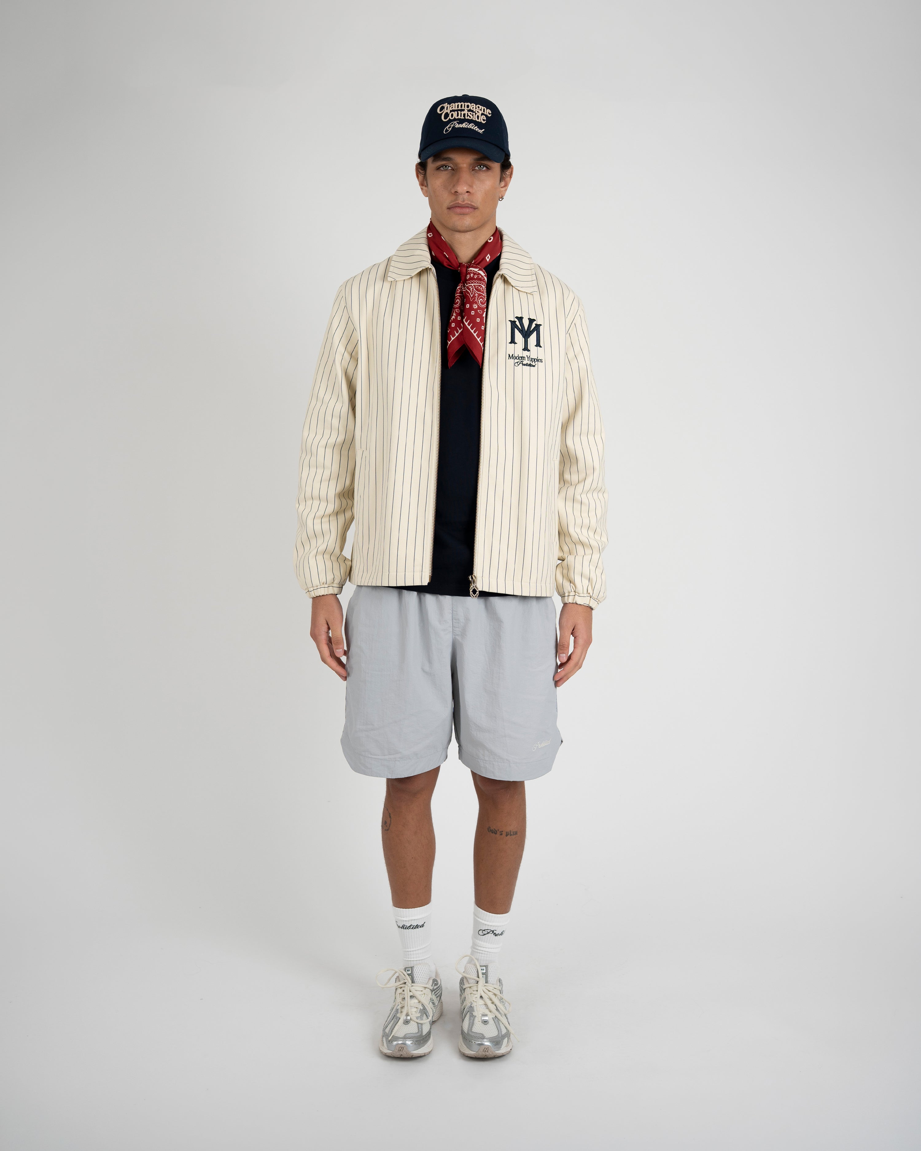Belmont Jacket Pinstripe Cream