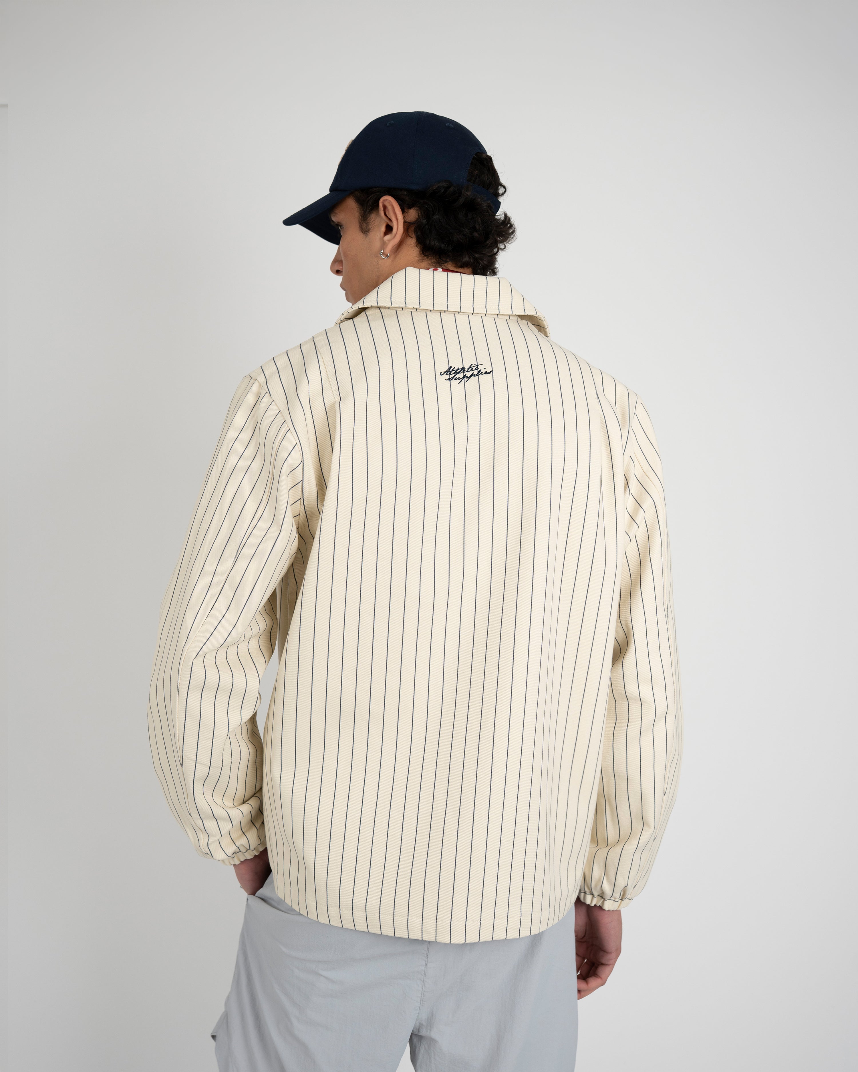 Belmont Jacket Pinstripe Cream