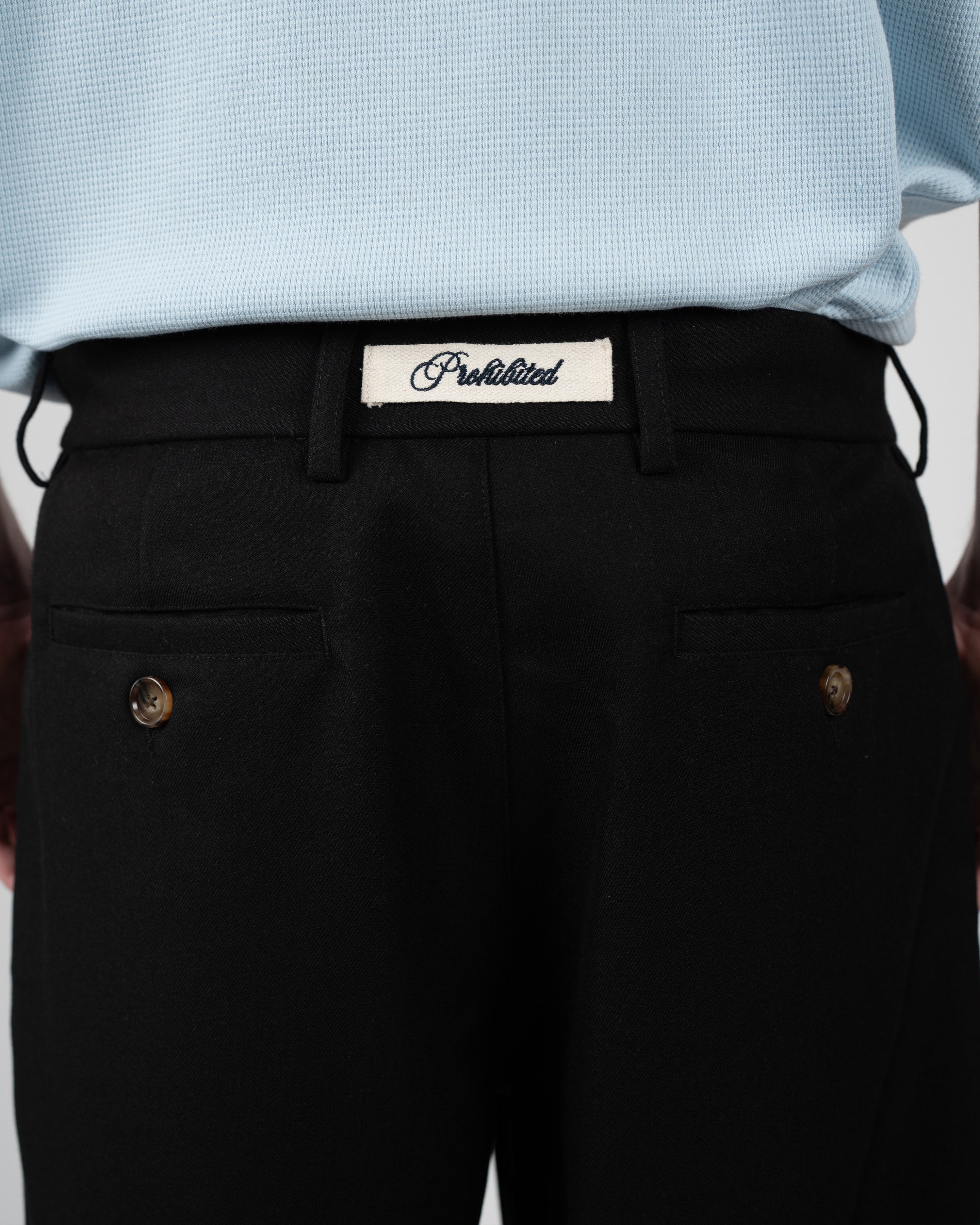 Newport Pleated Shorts Black