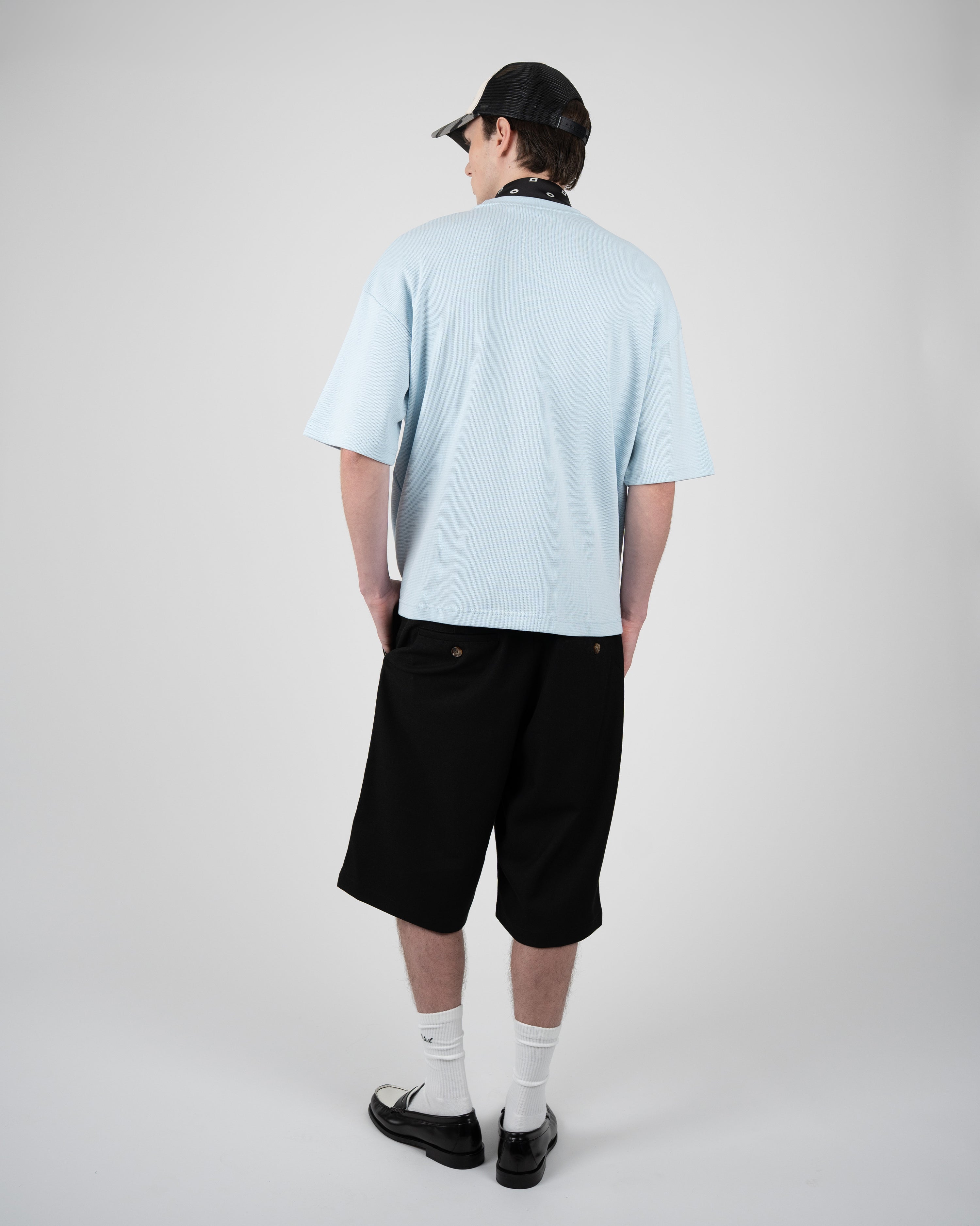 Newport Pleated Shorts Black