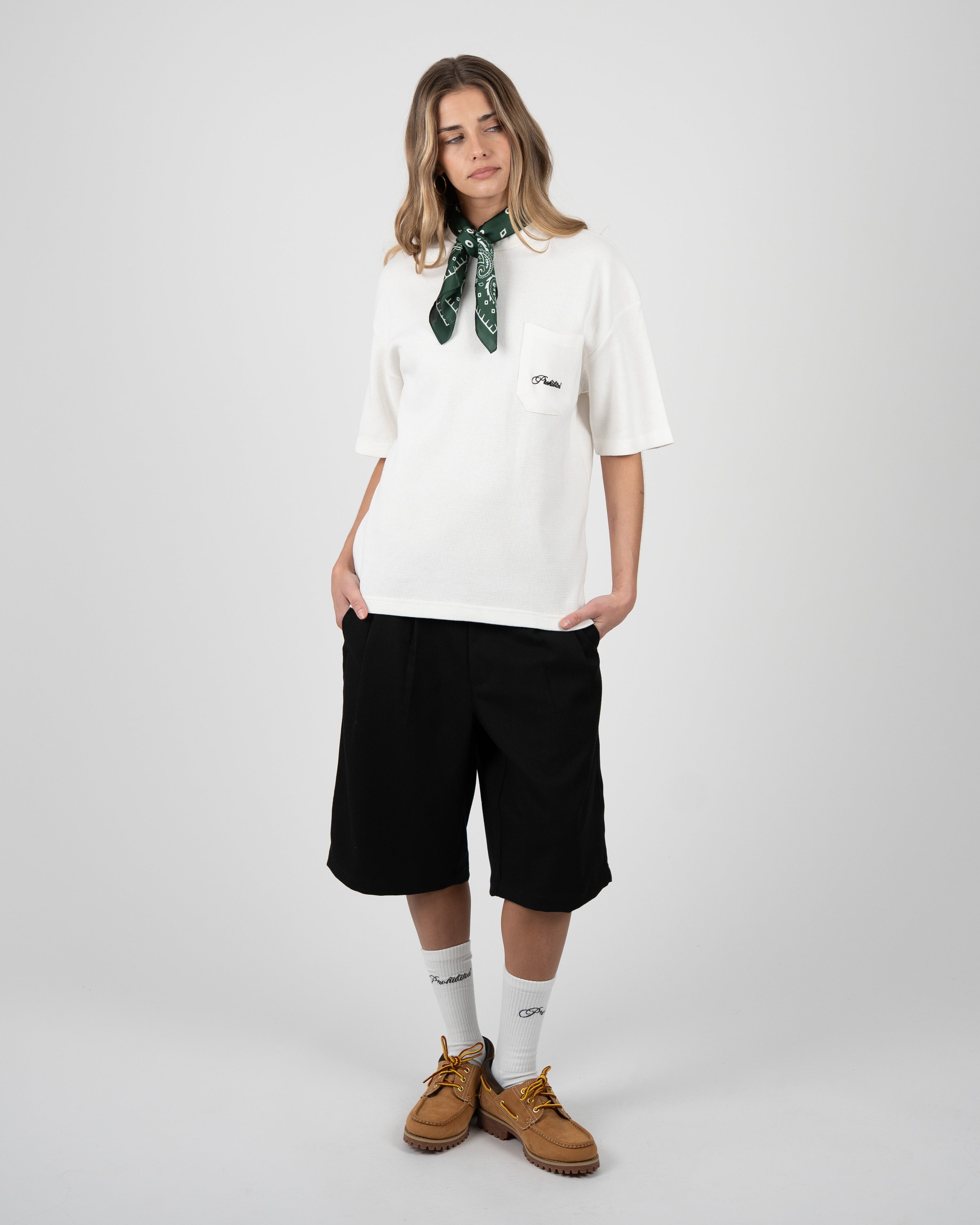 Newport Pleated Shorts Black