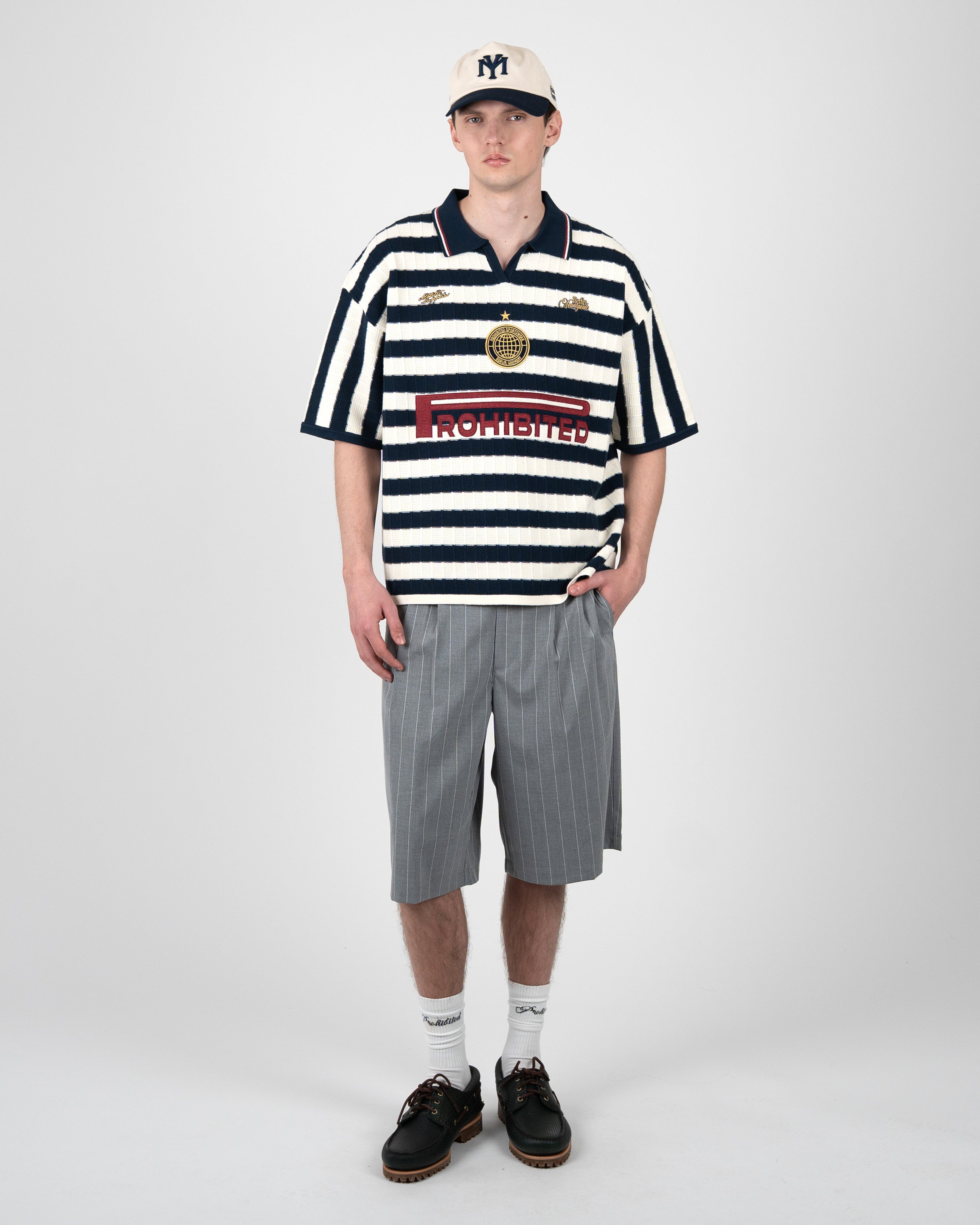 Segment Knit Trikot Navy