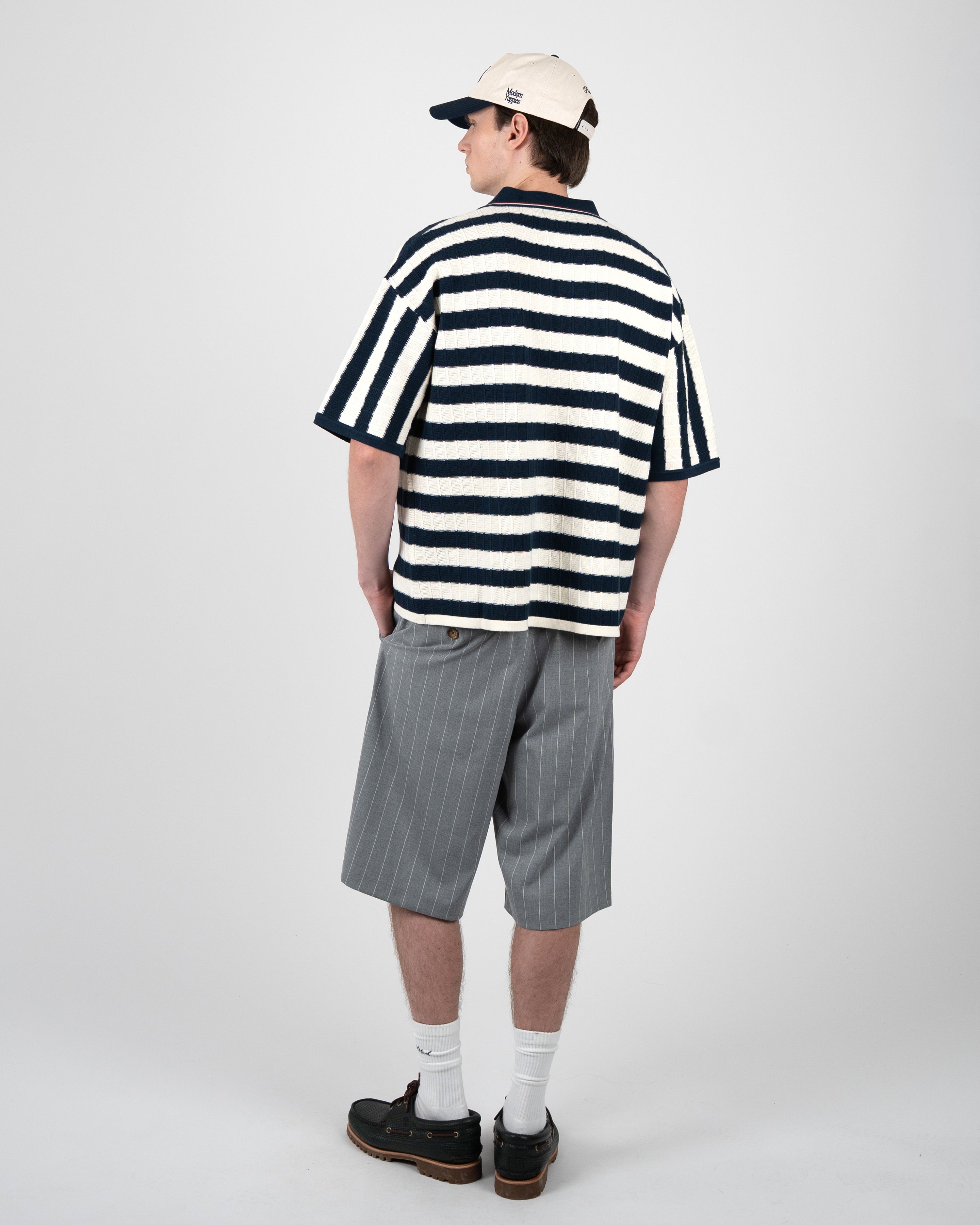 Segment Knit Trikot Navy