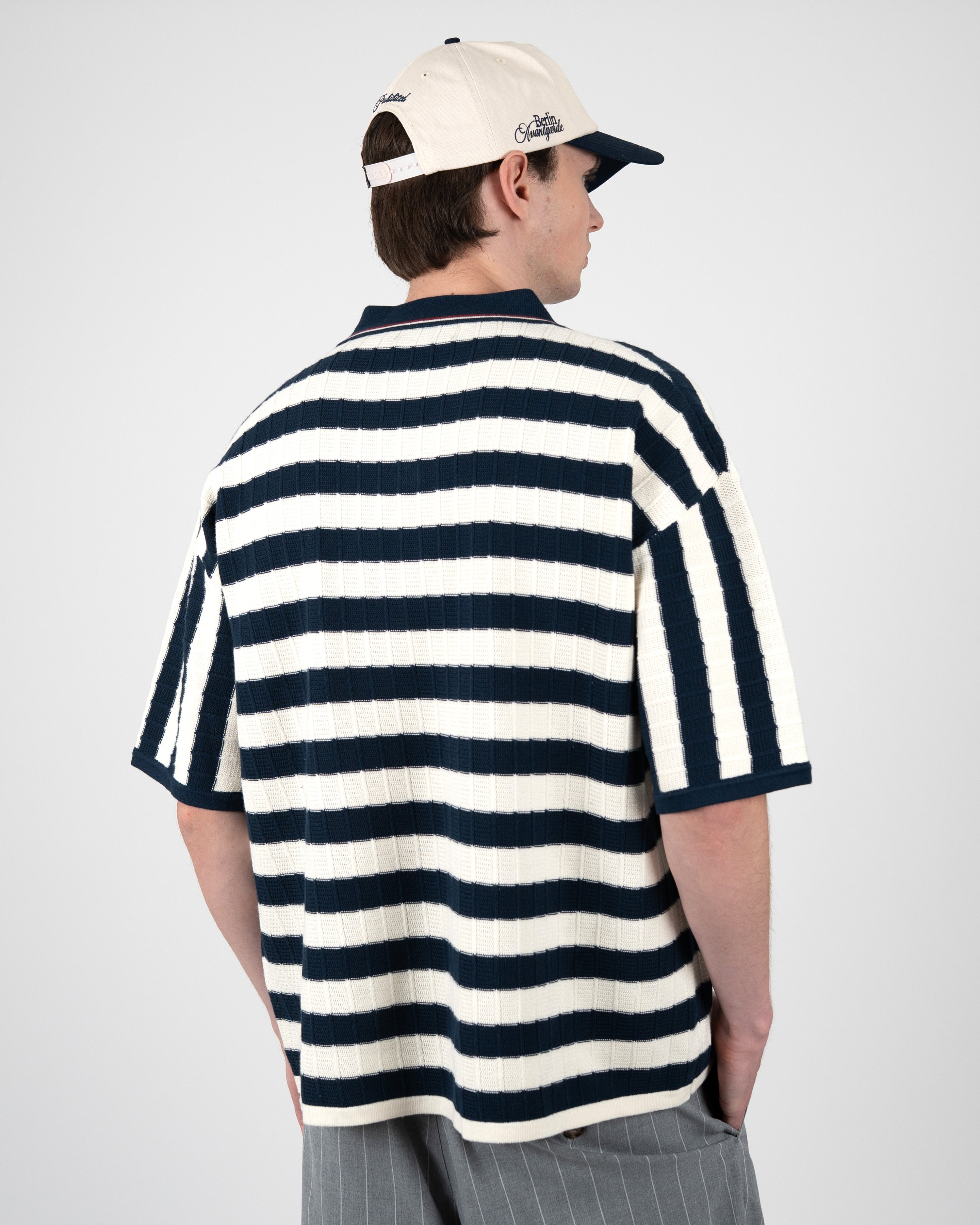 Segment Knit Trikot Navy