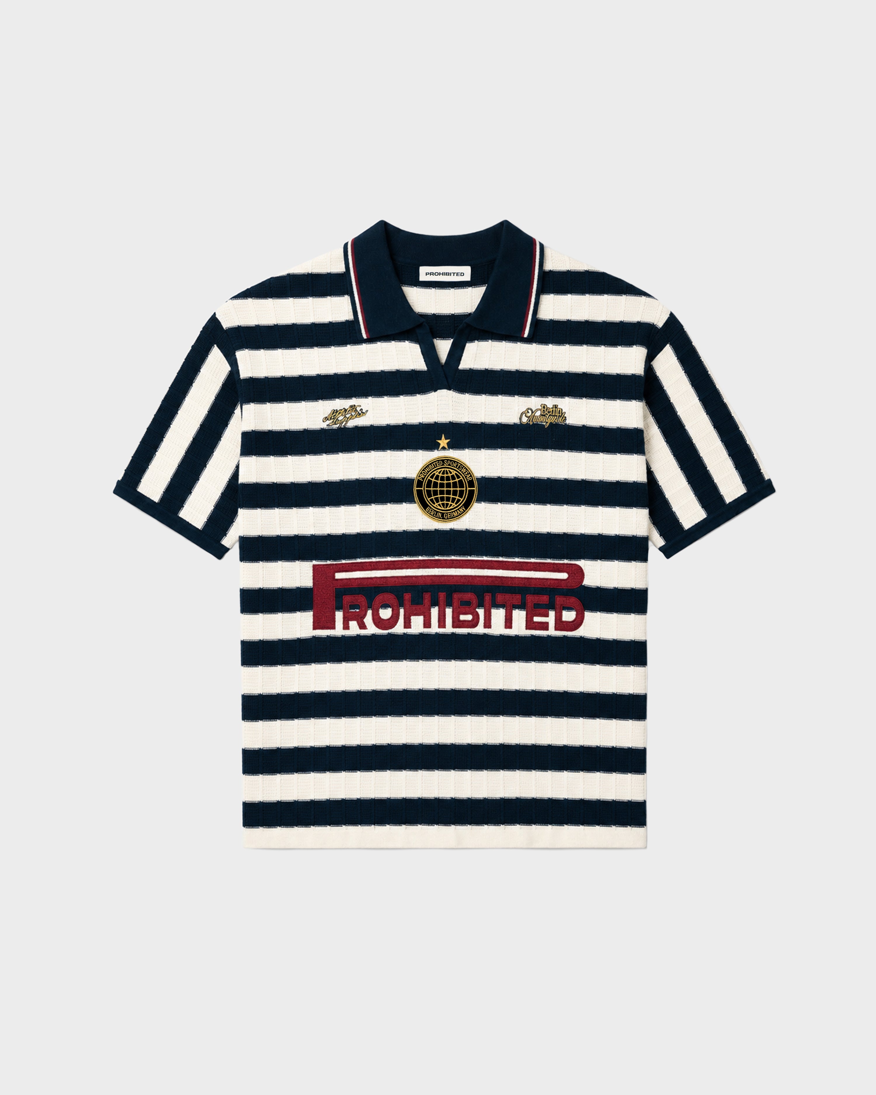 Segment Knit Trikot Navy