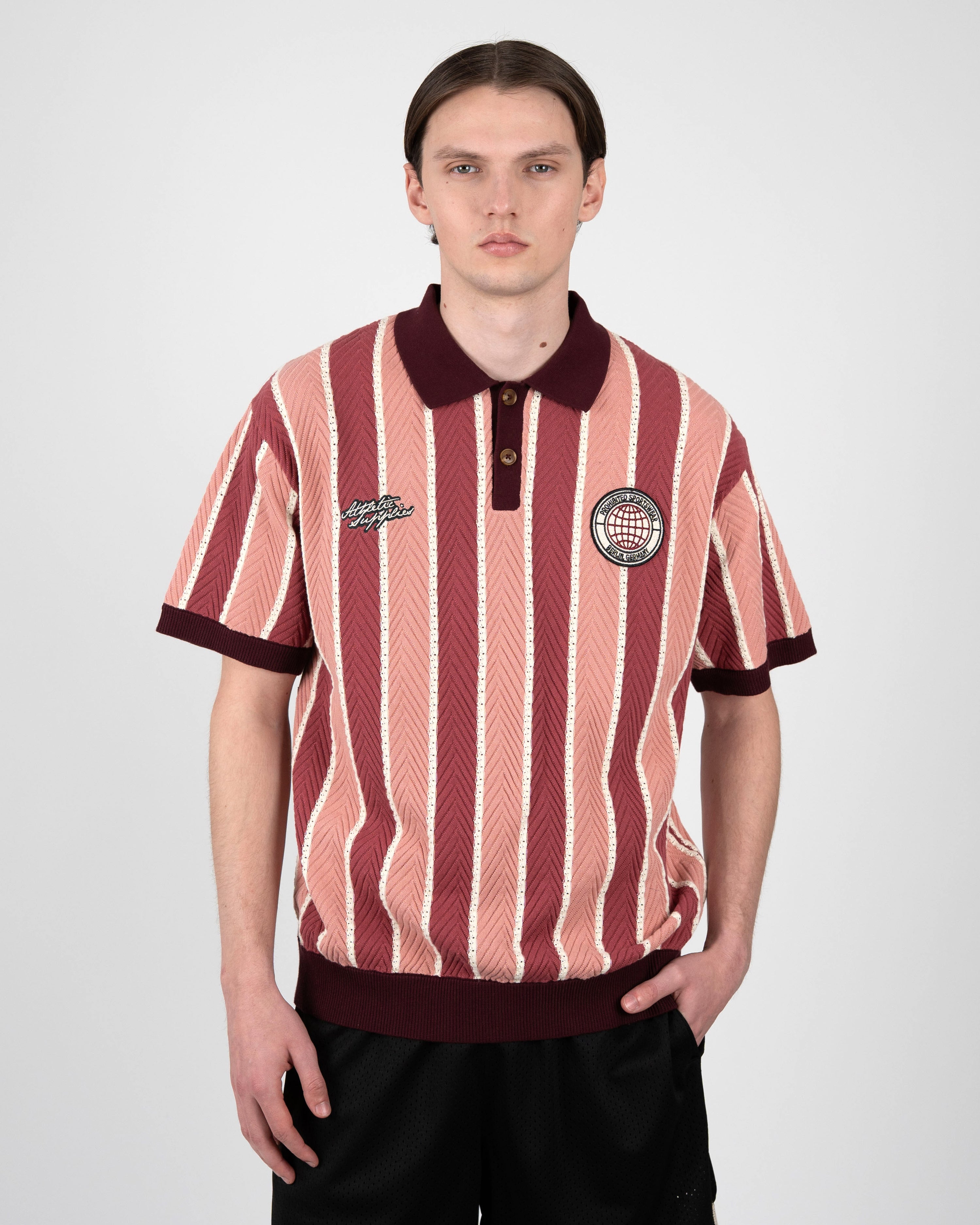 Court Knit Polo Red