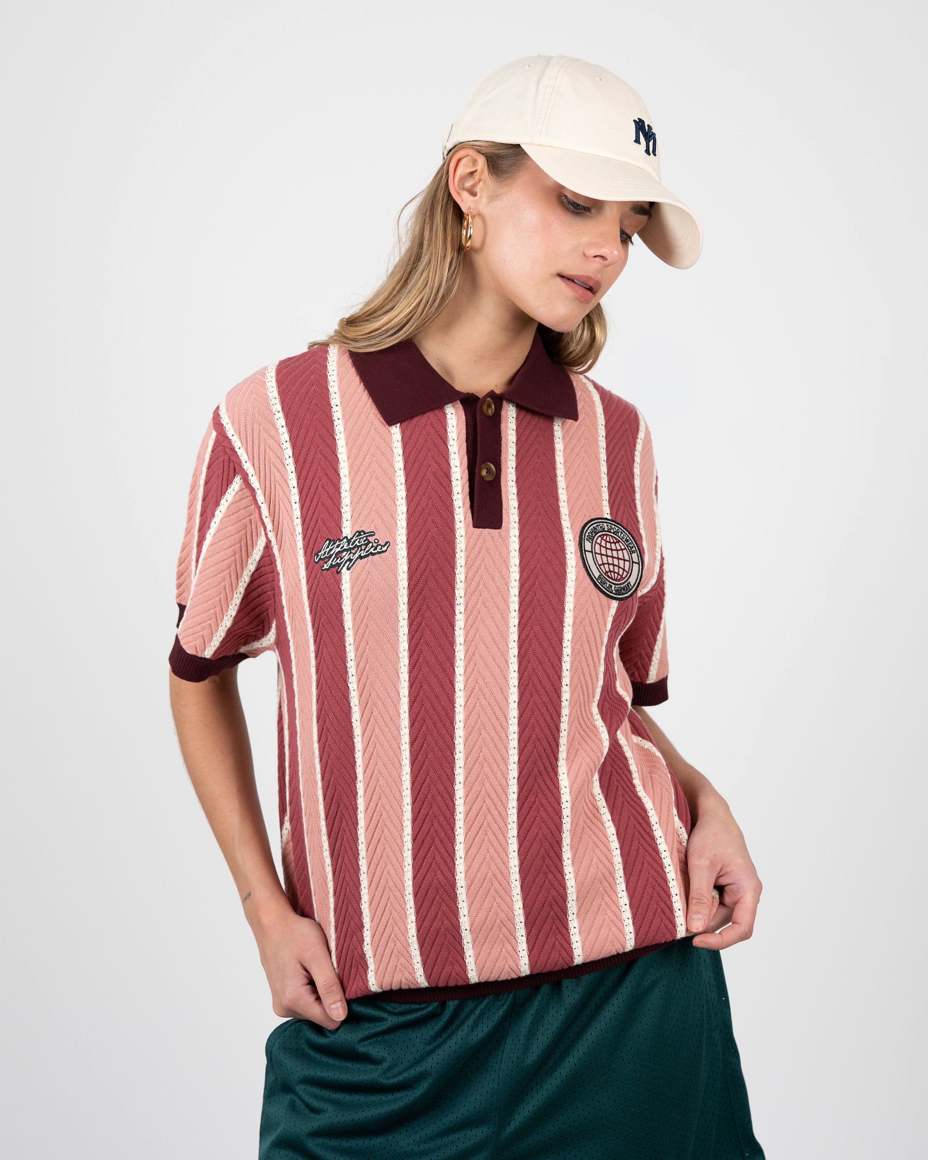 Court Knit Polo Red
