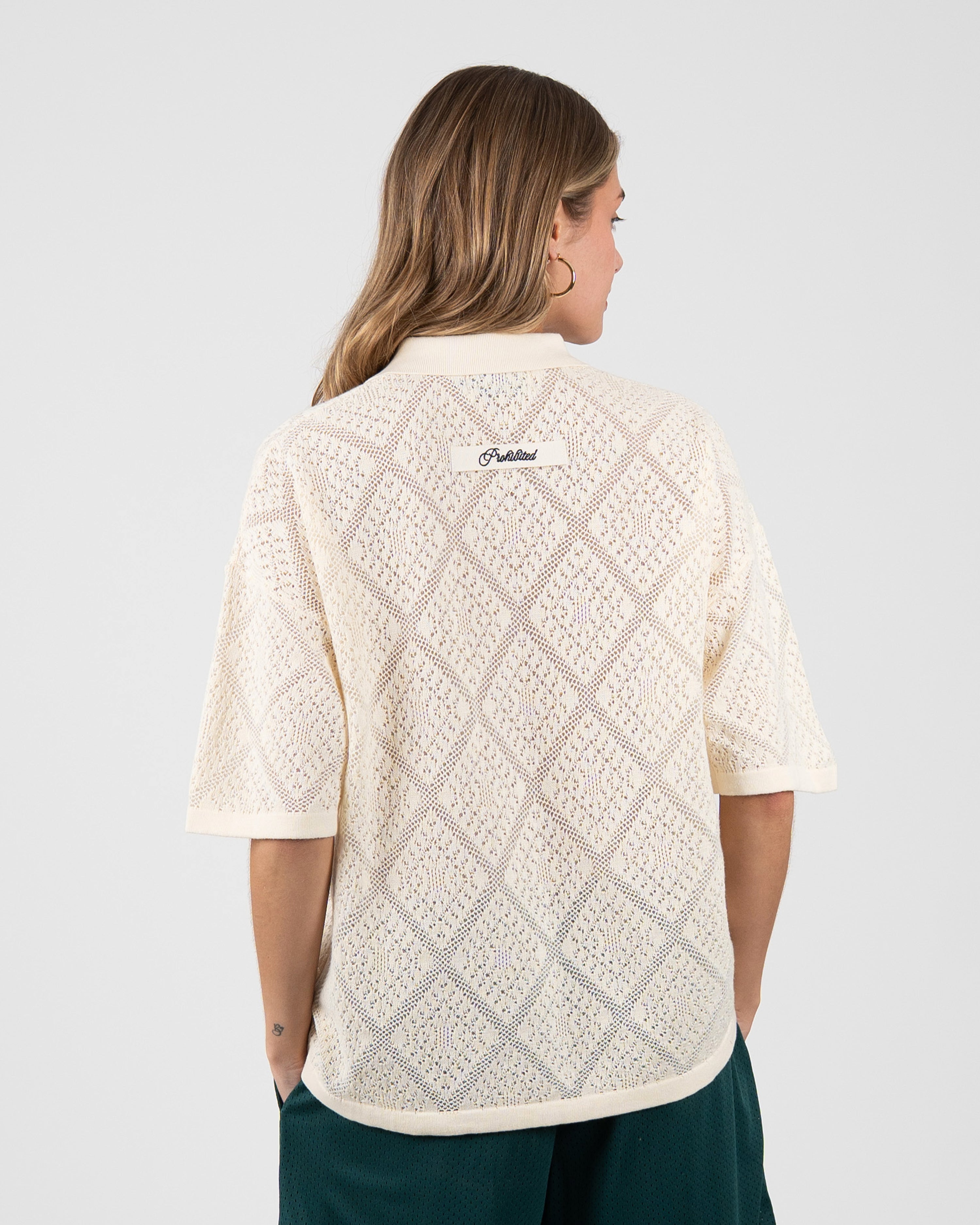 Silent Bay Lace Shirt White