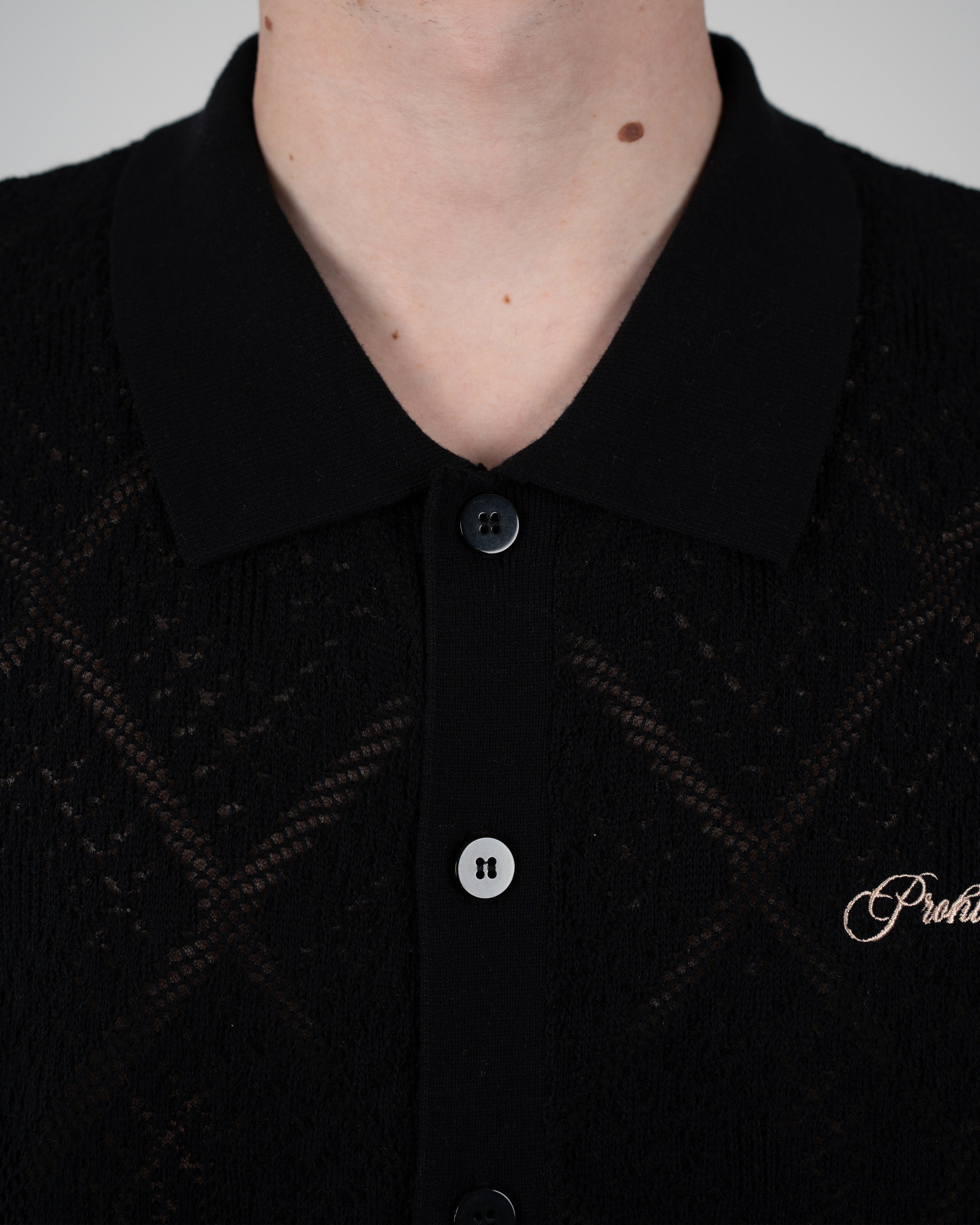 Silent Bay Lace Shirt Black